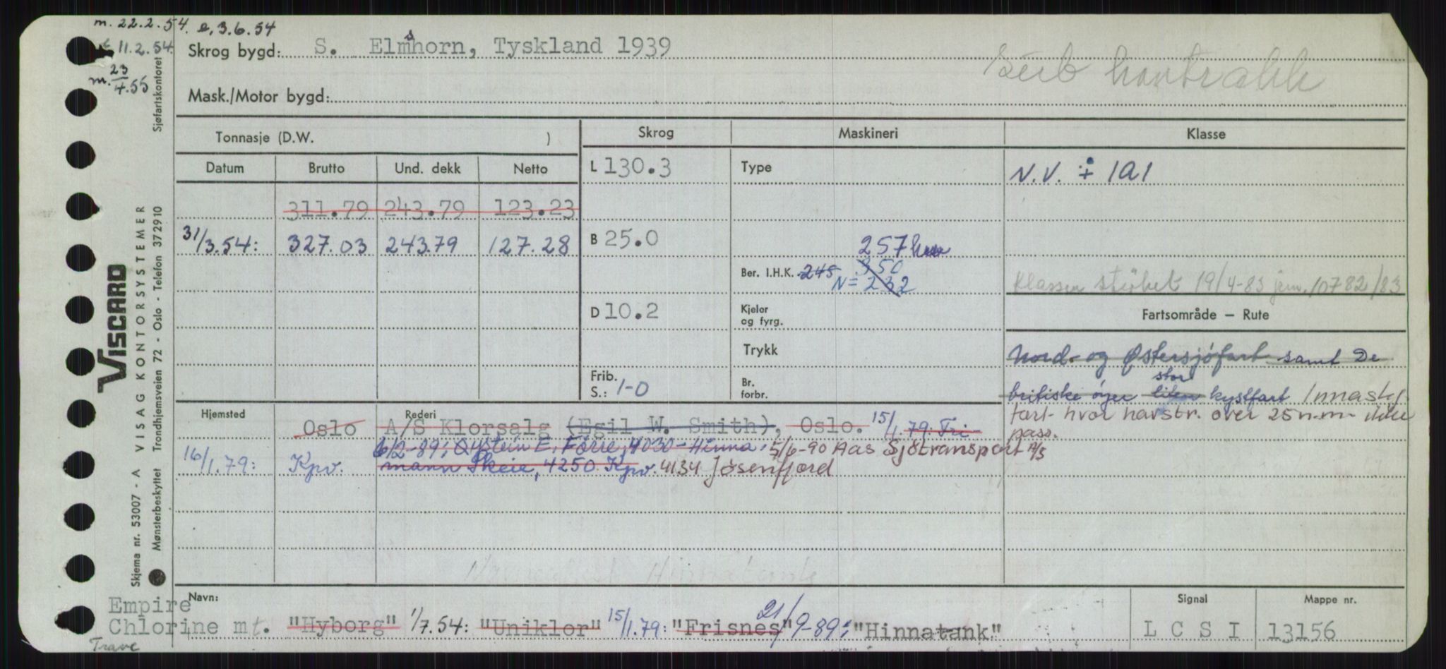 Sjøfartsdirektoratet med forløpere, Skipsmålingen, RA/S-1627/H/Ha/L0003/0001: Fartøy, Hilm-Mar / Fartøy, Hilm-Kol, p. 15