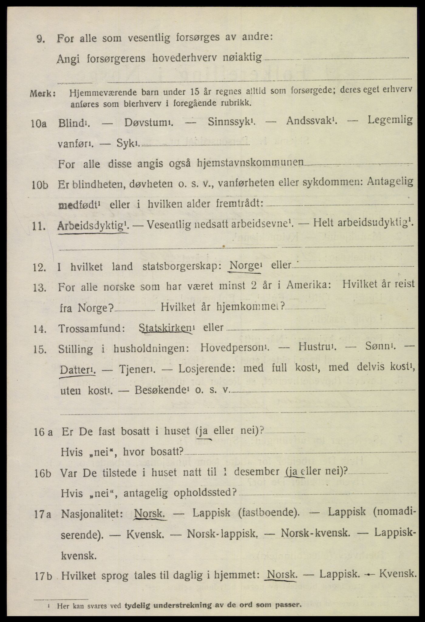 SAT, 1920 census for Skogn, 1920, p. 4588