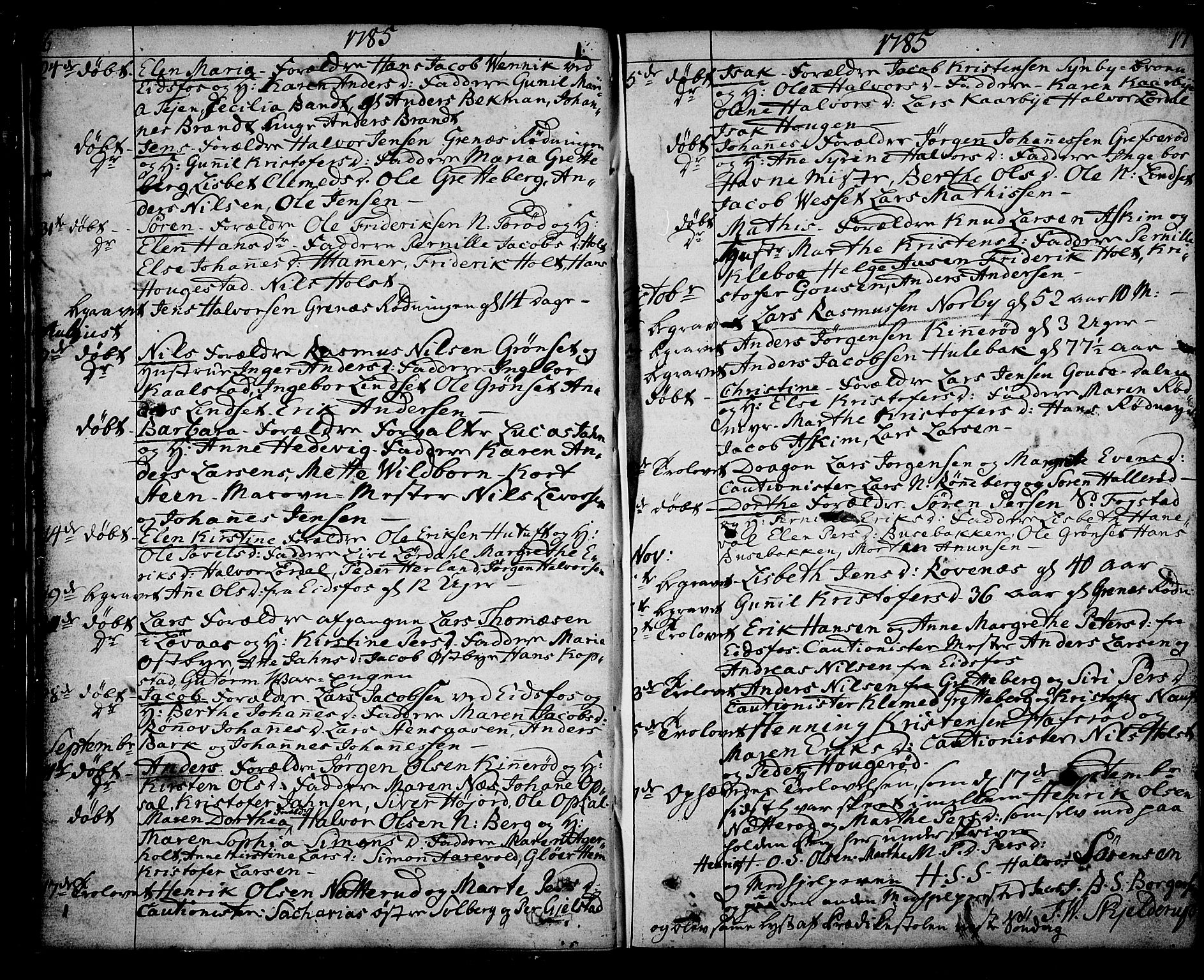 Hof kirkebøker, SAKO/A-64/F/Fa/L0003: Parish register (official) no. I 3, 1782-1814, p. 16-17