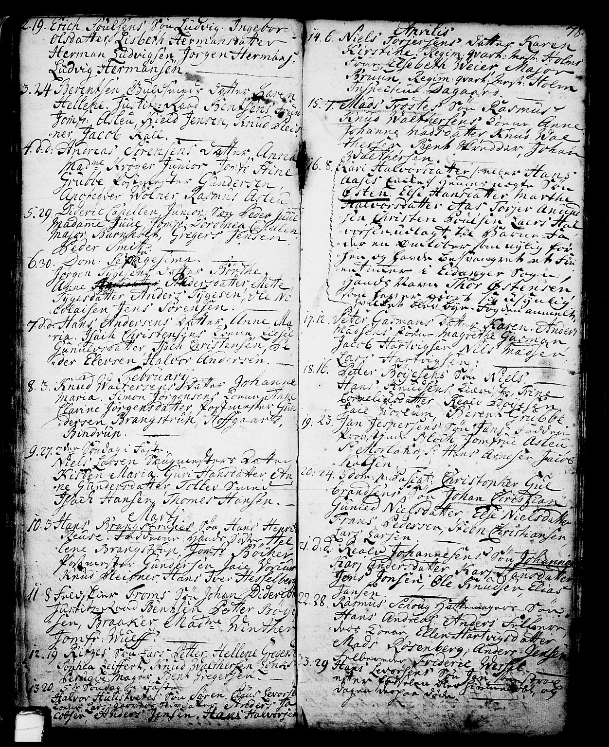 Skien kirkebøker, SAKO/A-302/G/Ga/L0001: Parish register (copy) no. 1, 1756-1791, p. 78