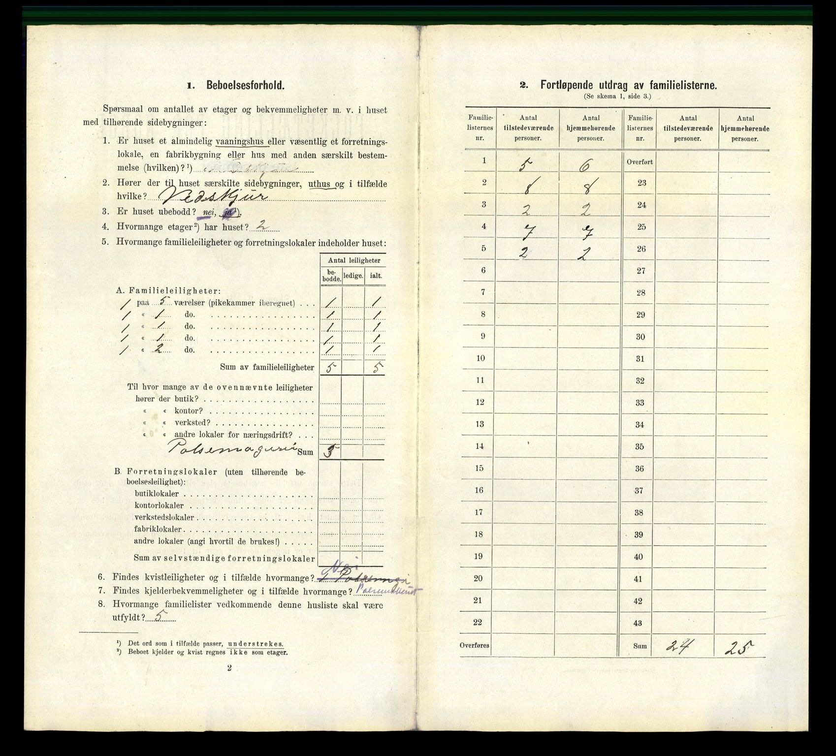 RA, 1910 census for Hønefoss, 1910, p. 748