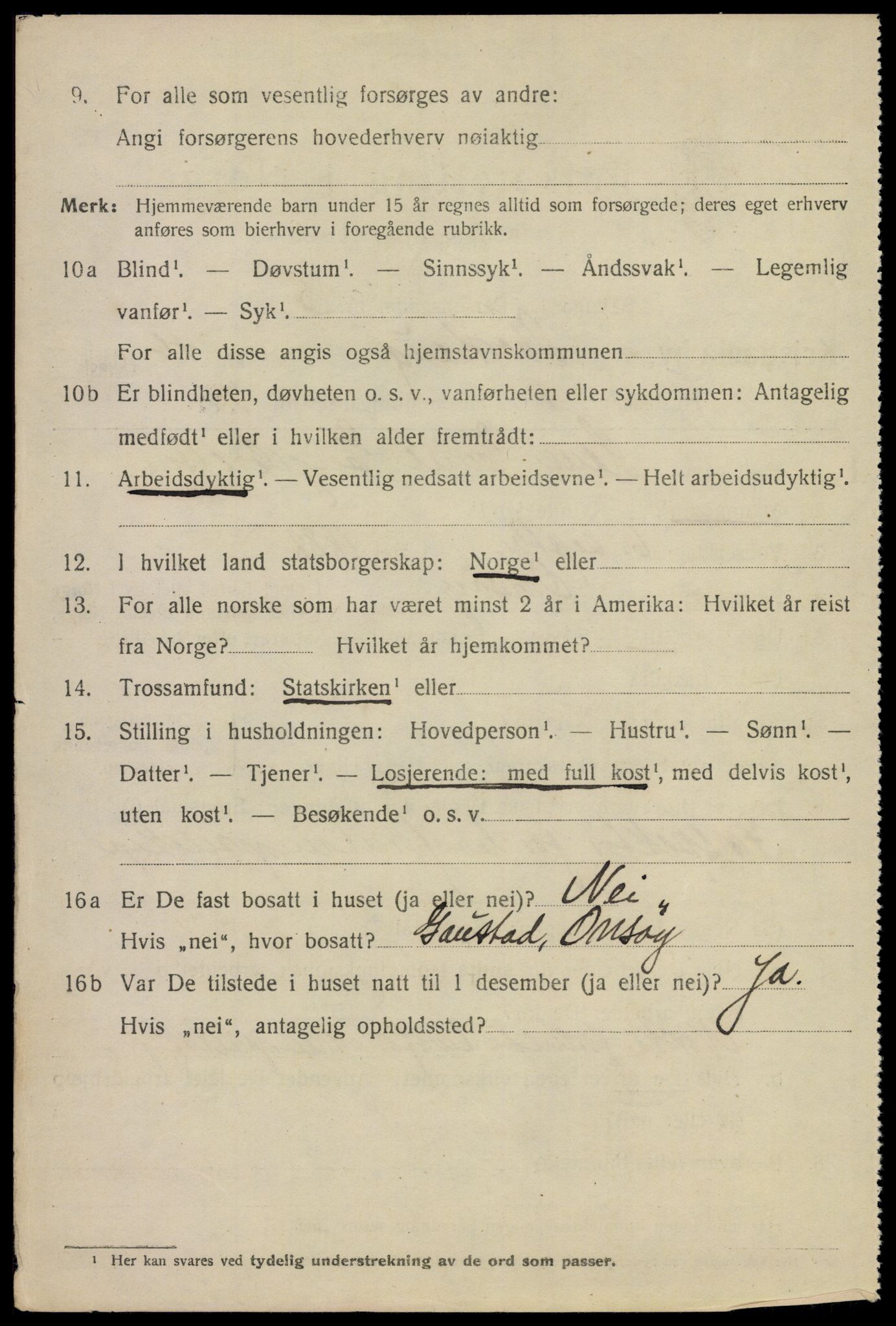 SAO, 1920 census for Kristiania, 1920, p. 593354