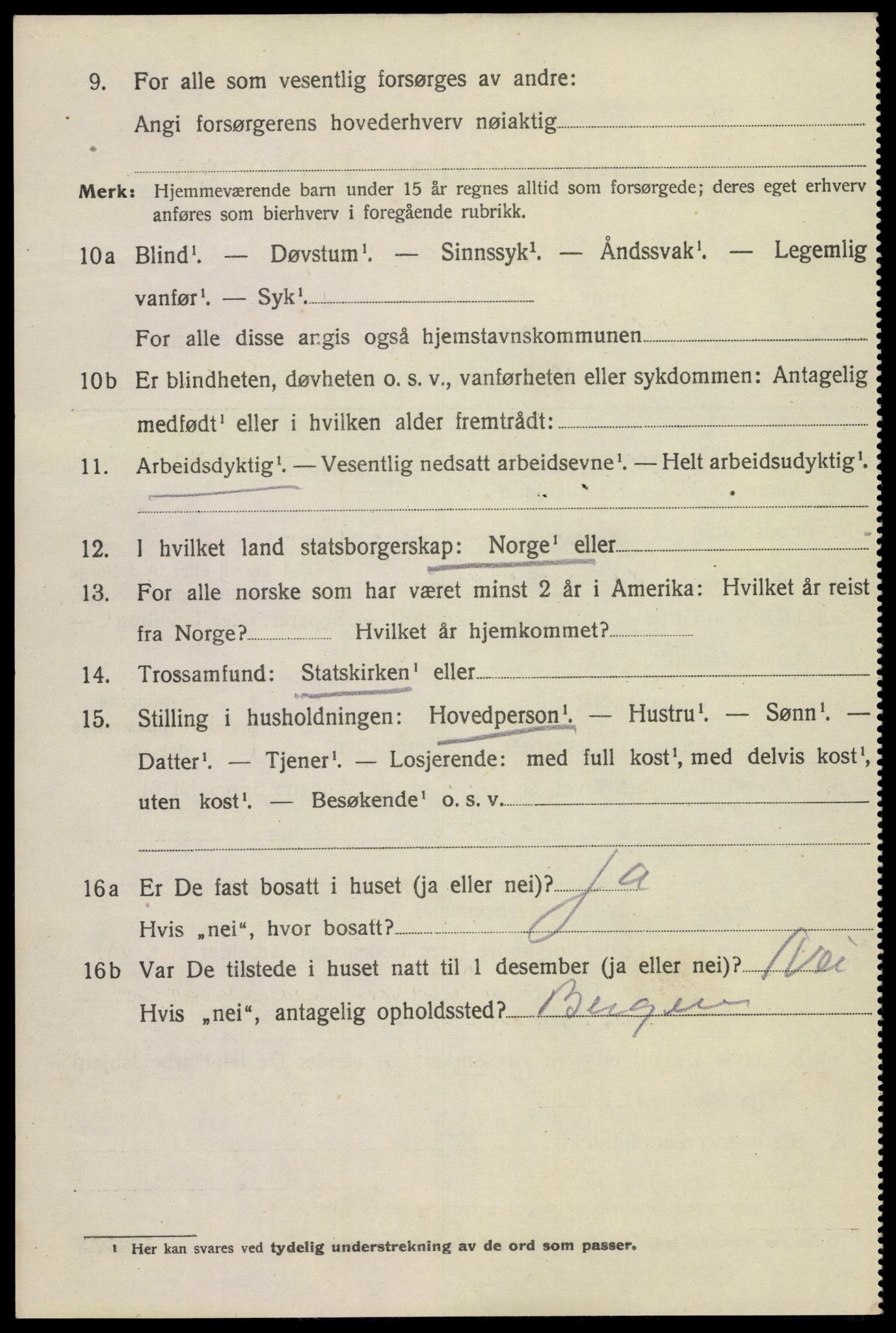 SAKO, 1920 census for Kragerø, 1920, p. 7310