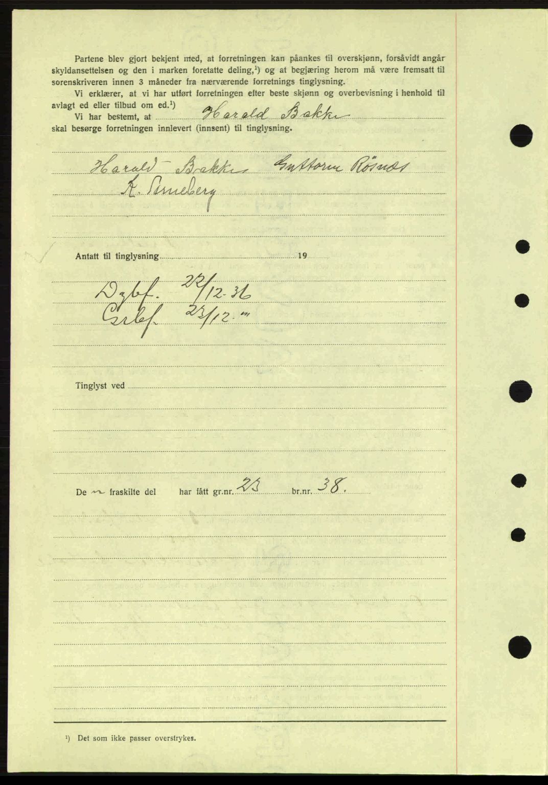 Idd og Marker sorenskriveri, AV/SAO-A-10283/G/Gb/Gbb/L0001: Mortgage book no. A1, 1936-1937, Diary no: : 1293/1936