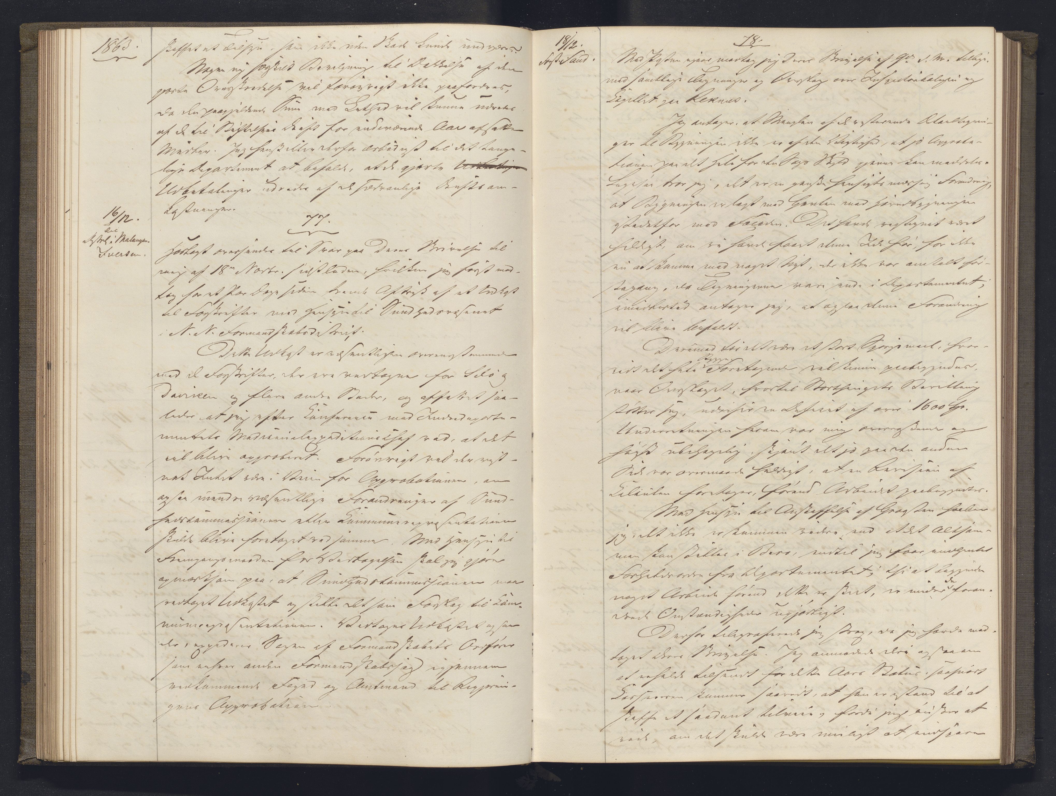 Lepraarkiver - Overlegen for den spedalske sykdom, AV/SAB-A-61001/B.b/L0003: Kopibok, 1862-1865