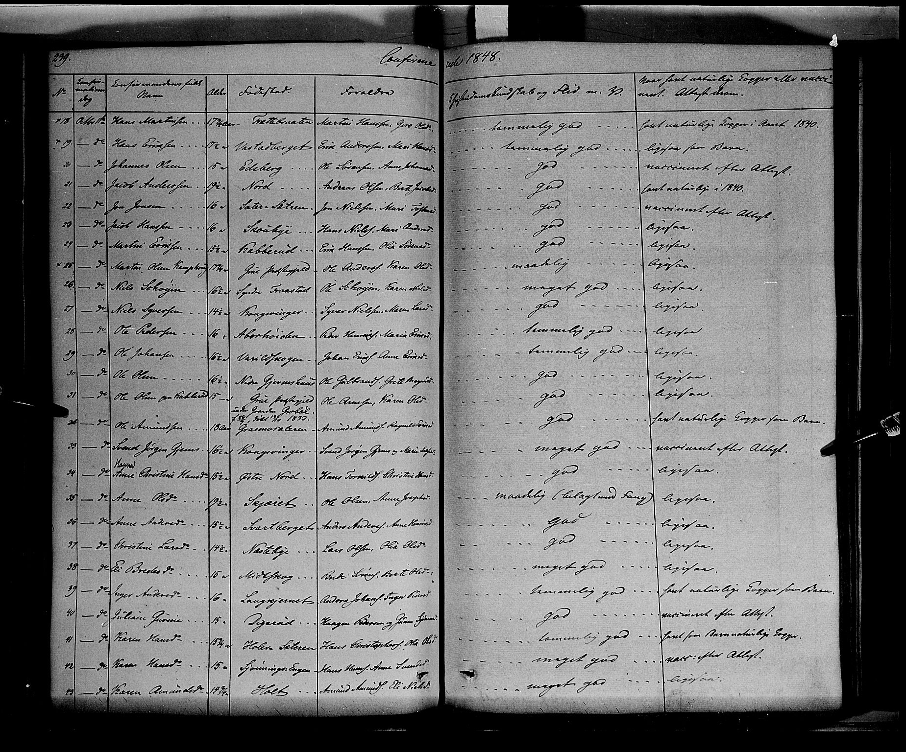 Vinger prestekontor, AV/SAH-PREST-024/H/Ha/Haa/L0009: Parish register (official) no. 9, 1847-1855, p. 239