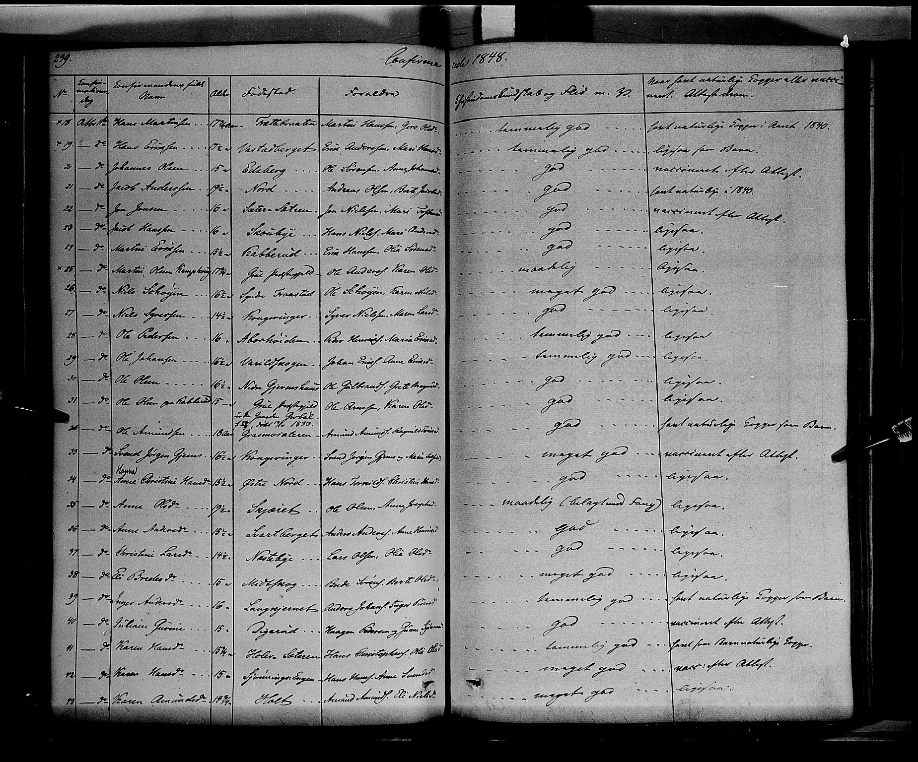 Vinger prestekontor, AV/SAH-PREST-024/H/Ha/Haa/L0009: Parish register (official) no. 9, 1847-1855, p. 239