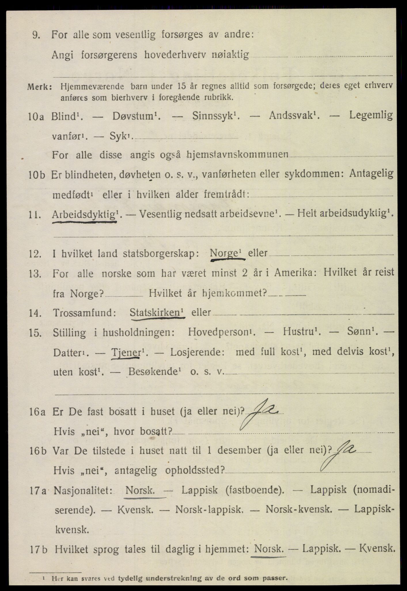 SAT, 1920 census for Verran, 1920, p. 1507