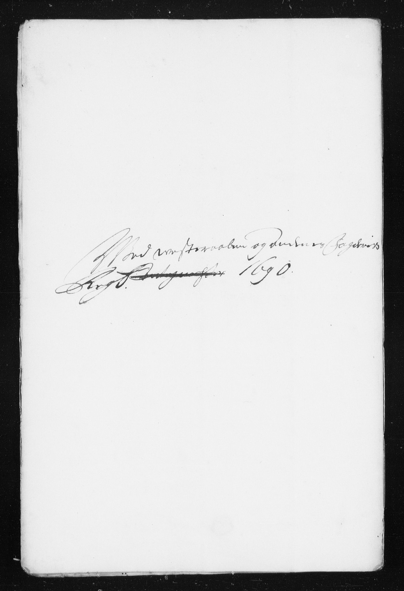 Rentekammeret inntil 1814, Reviderte regnskaper, Stiftamtstueregnskaper, Trondheim stiftamt og Nordland amt, AV/RA-EA-6044/R/Rh/L0015: Nordland amt, 1690