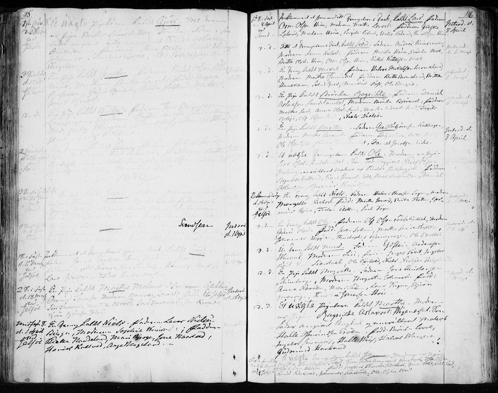 Jelsa sokneprestkontor, SAST/A-101842/01/IV: Parish register (official) no. A 4, 1796-1816, p. 115-116