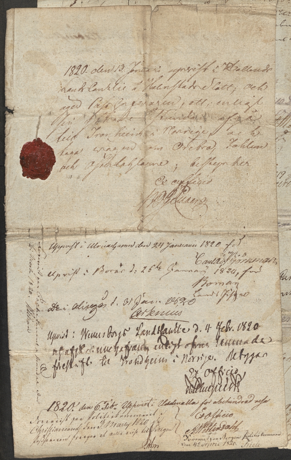 Bergen politikammer / politidistrikt, AV/SAB-A-60401/L.b, 1816-1822, p. 26