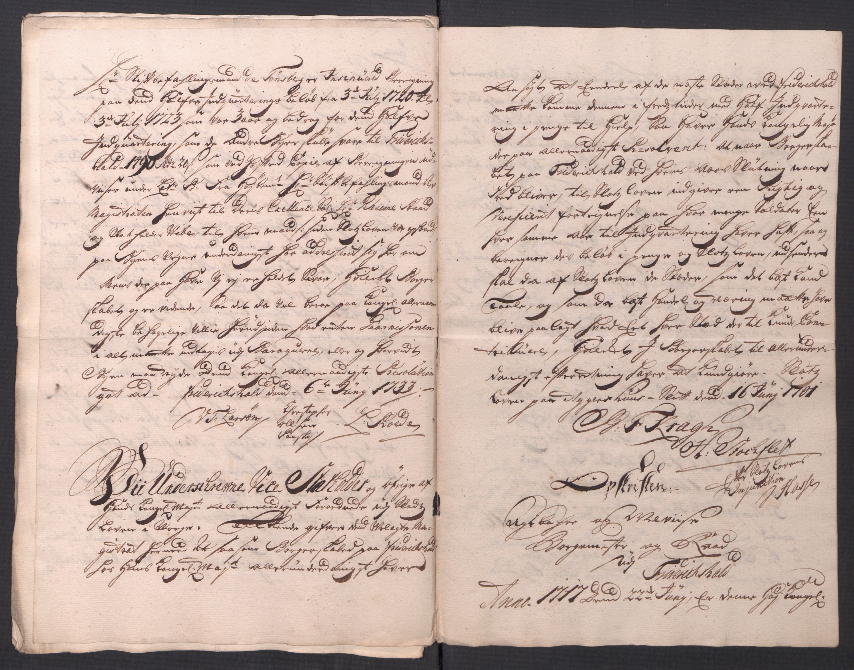 Kommanderende general (KG I) med Det norske krigsdirektorium, RA/EA-5419/D/L0154: Fredriksten festning: Brev, inventarfortegnelser og regnskapsekstrakter, 1730-1739, p. 166