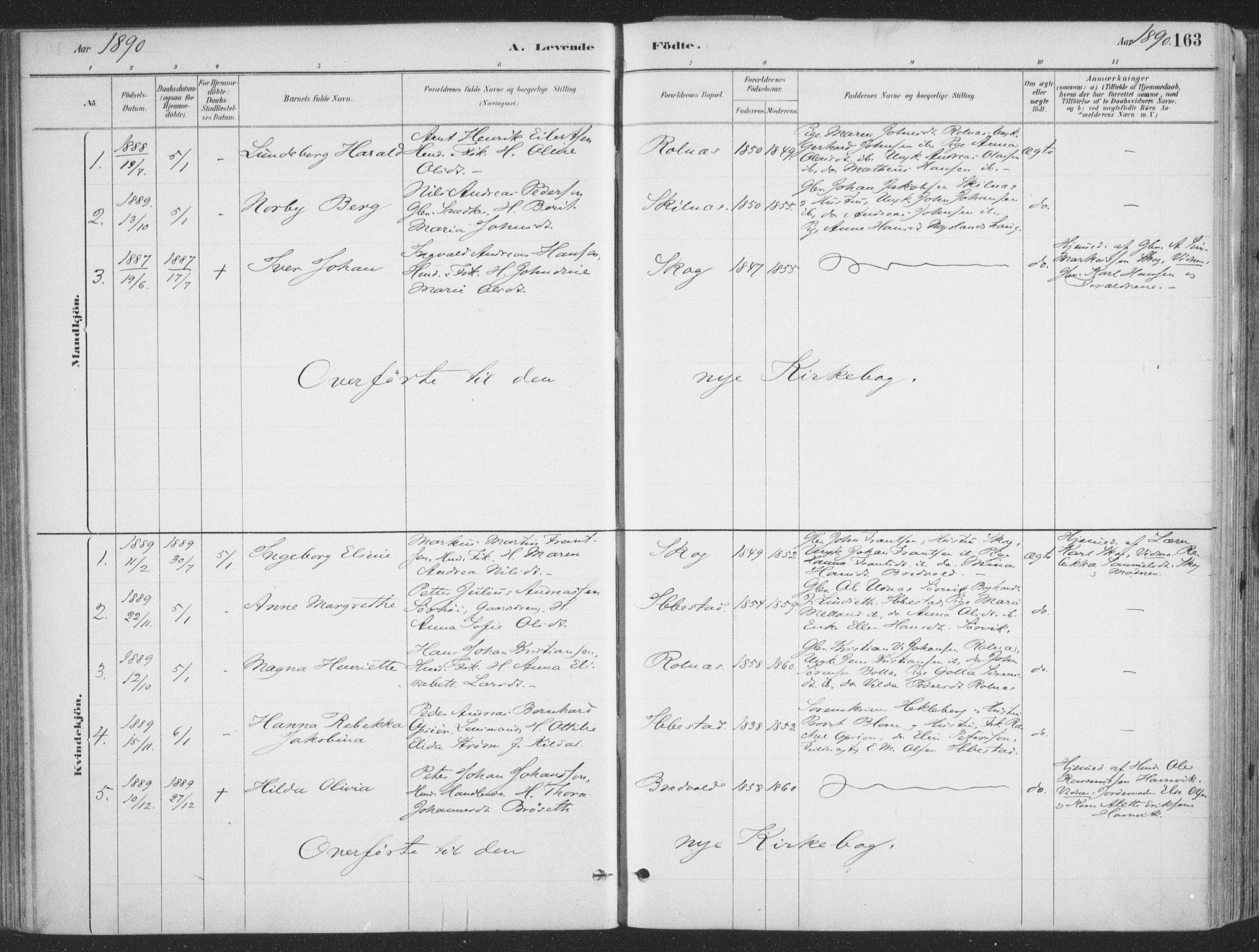 Ibestad sokneprestembete, SATØ/S-0077/H/Ha/Haa/L0011kirke: Parish register (official) no. 11, 1880-1889, p. 163