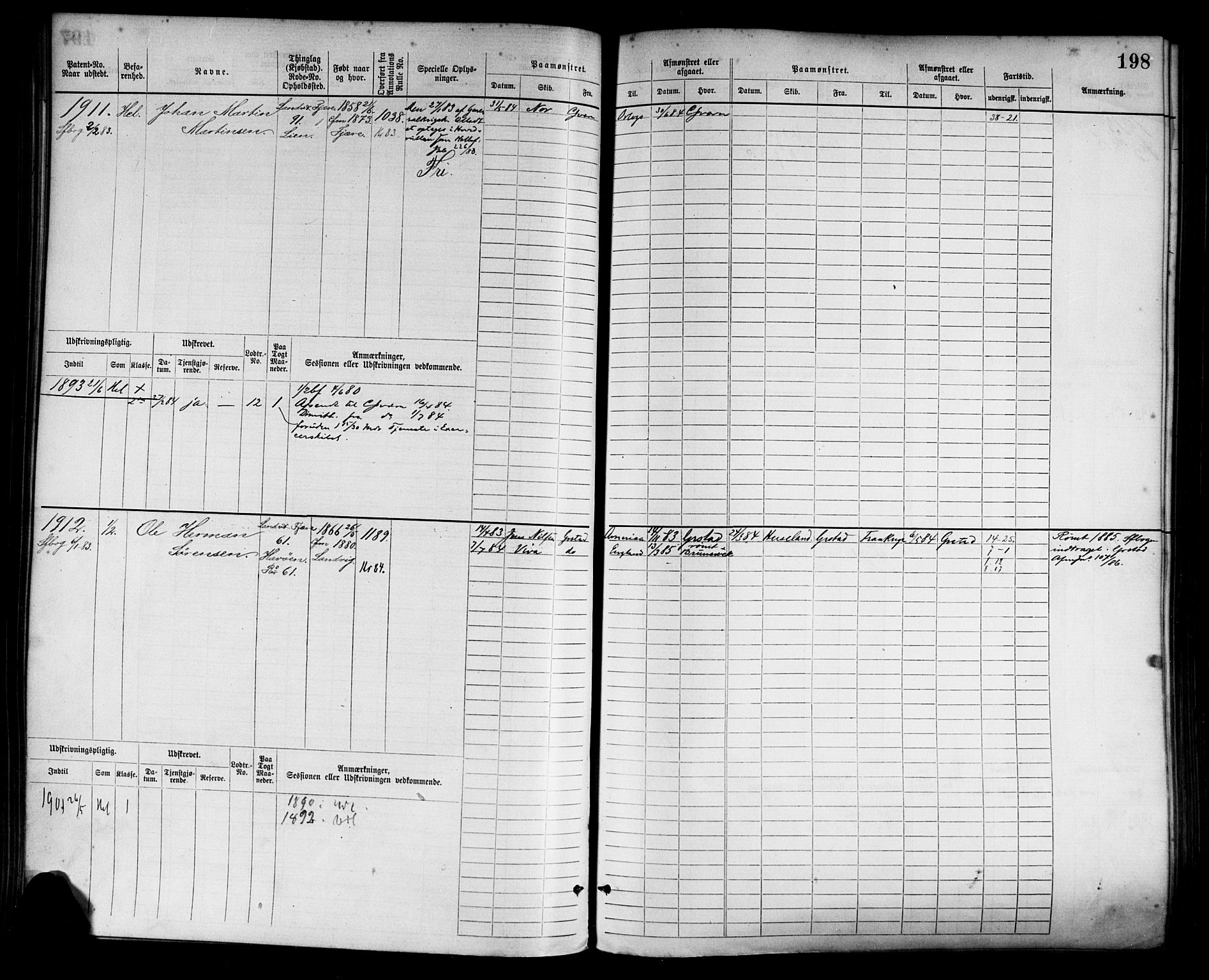 Grimstad mønstringskrets, AV/SAK-2031-0013/F/Fb/L0003: Hovedrulle nr 1517-2276, F-6, 1877-1888, p. 206