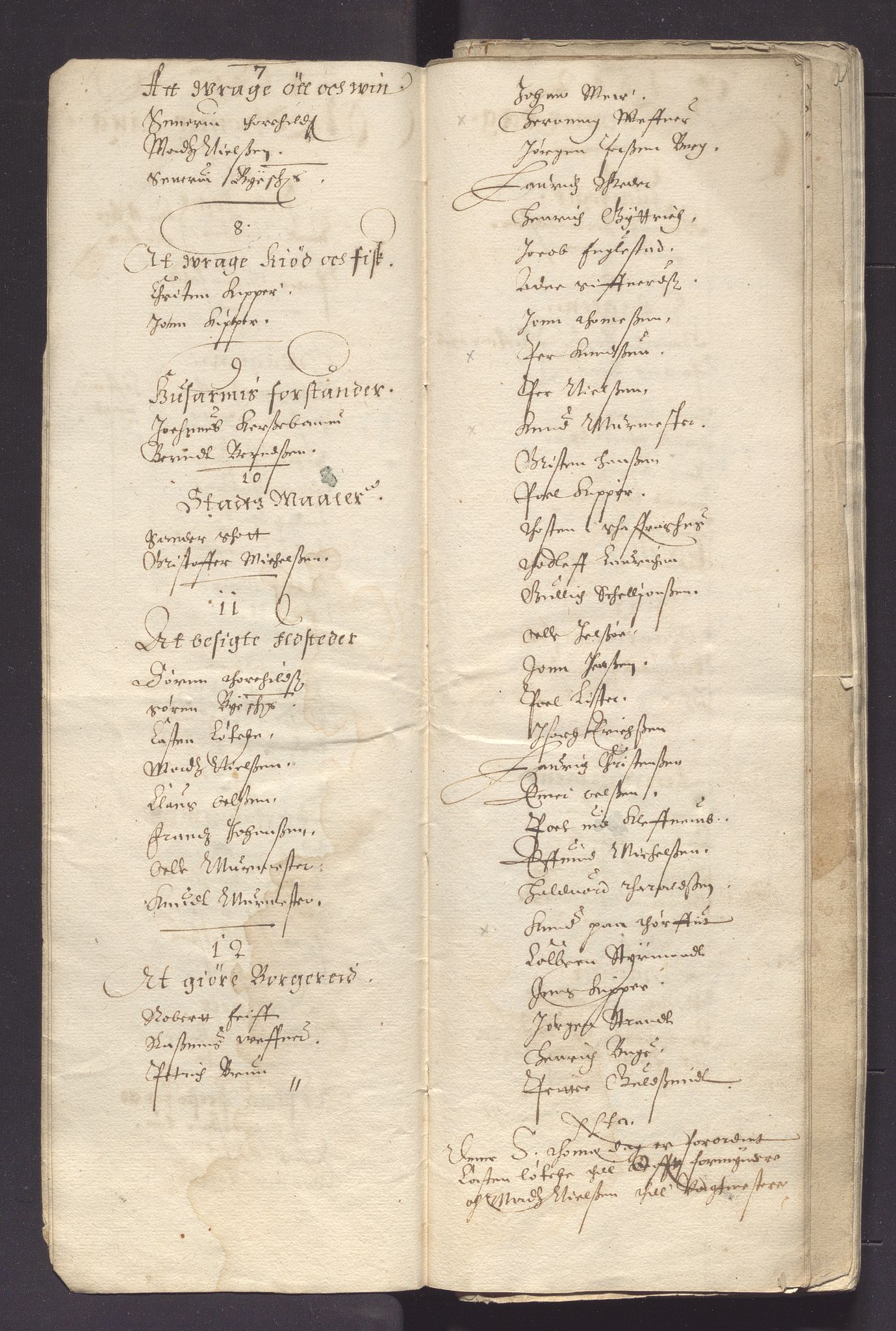 Stavanger len, AV/SAST-A-101870/Oc/L0057: Reg. til Stavanger bys brevkiste. Registeret er delt opp i dokumentgrupper A-E. Dok. , 1425-1738