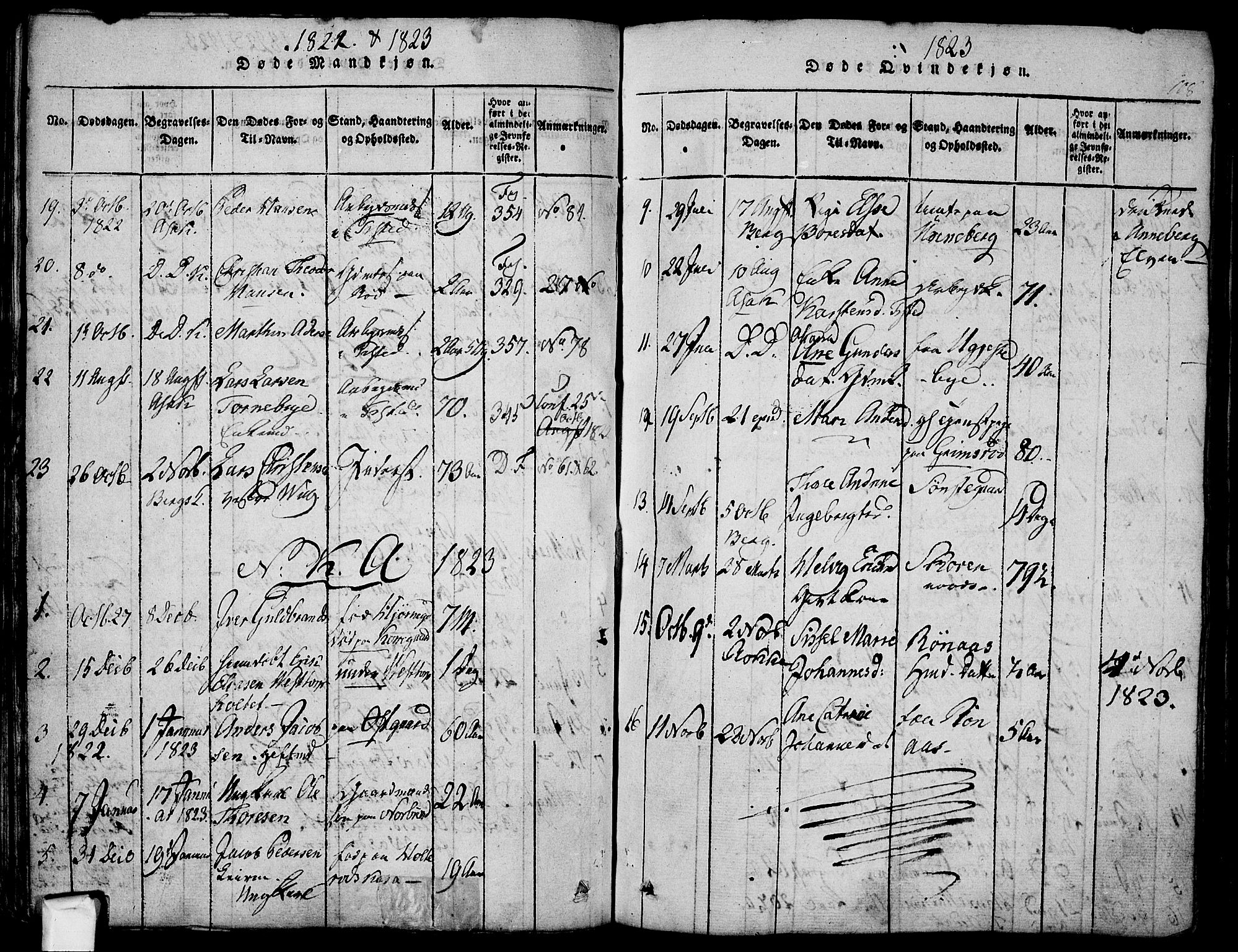 Berg prestekontor Kirkebøker, AV/SAO-A-10902/F/Fa/L0002: Parish register (official) no. I 2, 1815-1831, p. 108