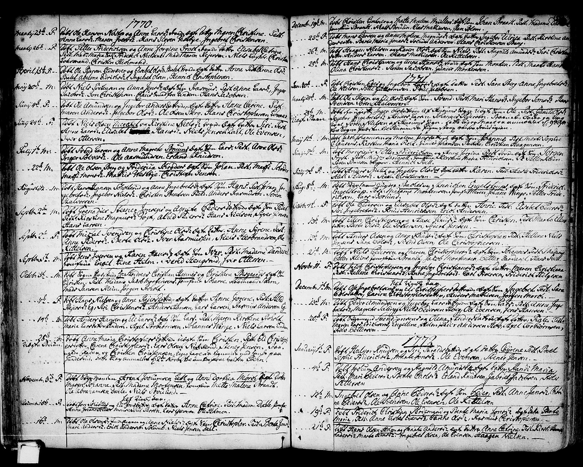 Strømsø kirkebøker, SAKO/A-246/F/Fb/L0002: Parish register (official) no. II 2, 1739-1814, p. 55