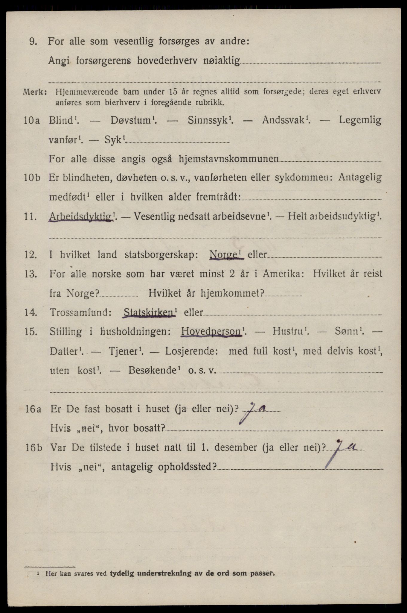 SAST, 1920 census for Jelsa, 1920, p. 667