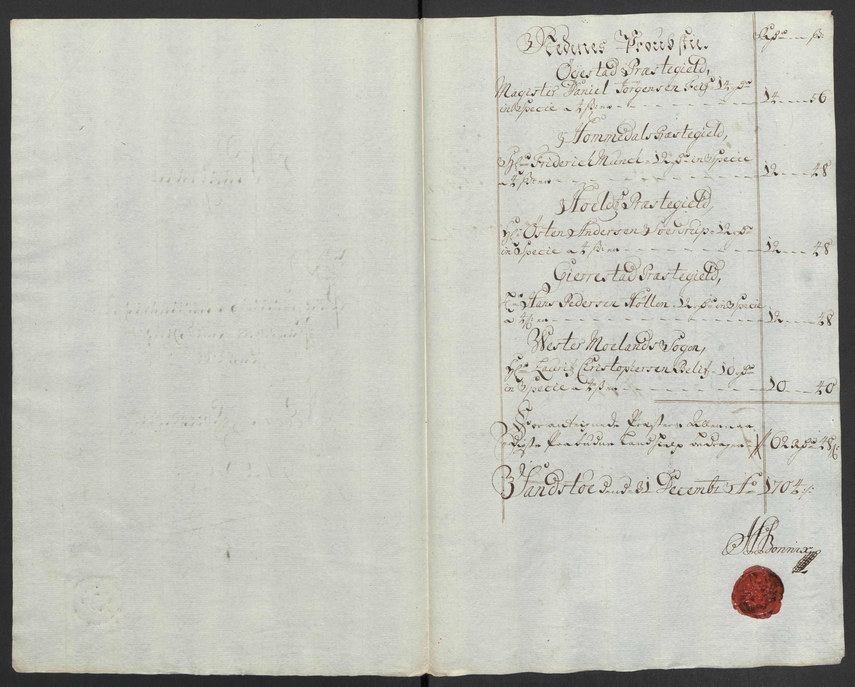 Rentekammeret inntil 1814, Reviderte regnskaper, Fogderegnskap, RA/EA-4092/R39/L2317: Fogderegnskap Nedenes, 1704-1705, p. 56