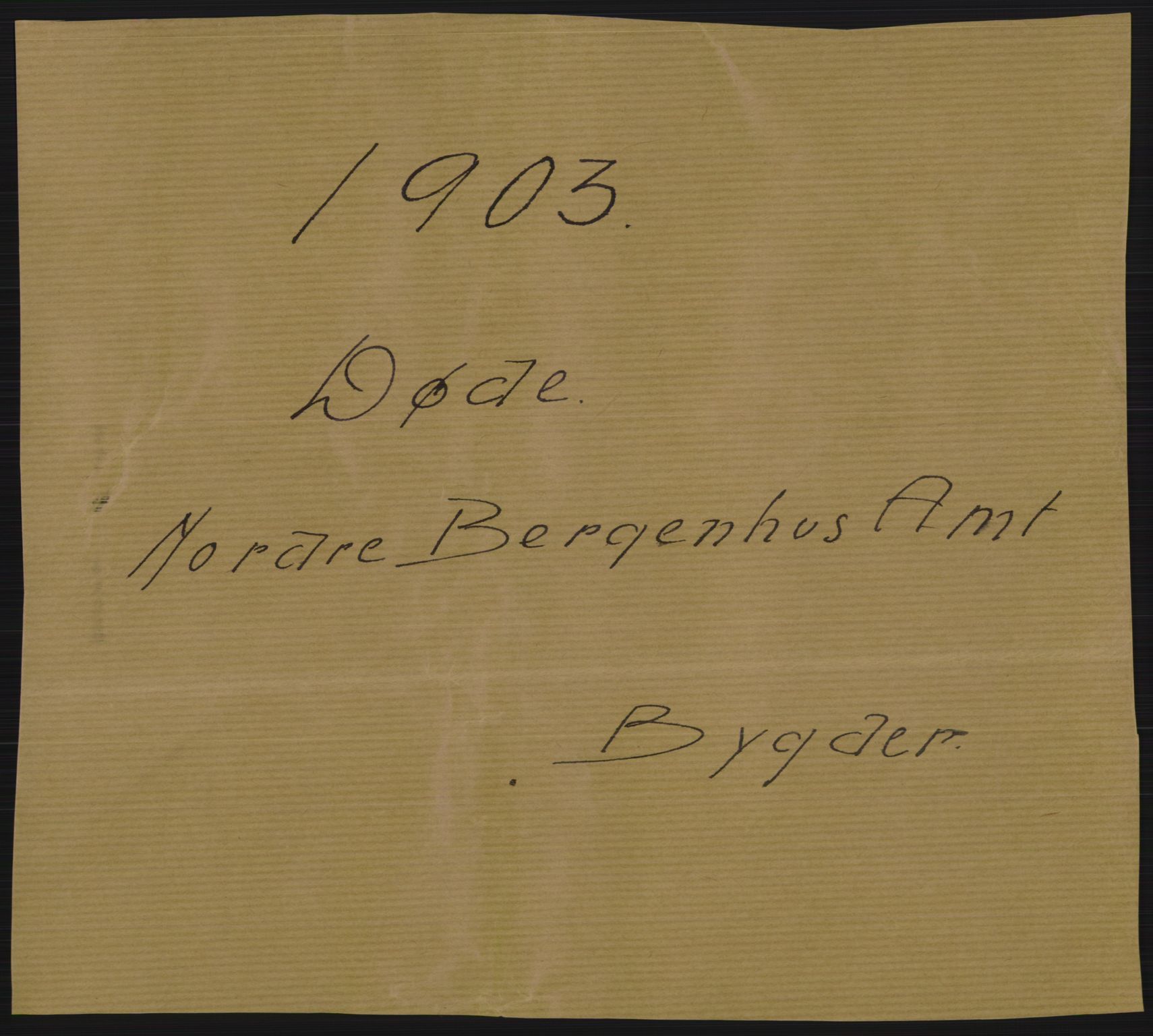 Statistisk sentralbyrå, Sosiodemografiske emner, Befolkning, RA/S-2228/D/Df/Dfa/Dfaa/L0015: Nordre Bergenhus: Fødte, gifte, døde. Bygder, 1903, p. 475