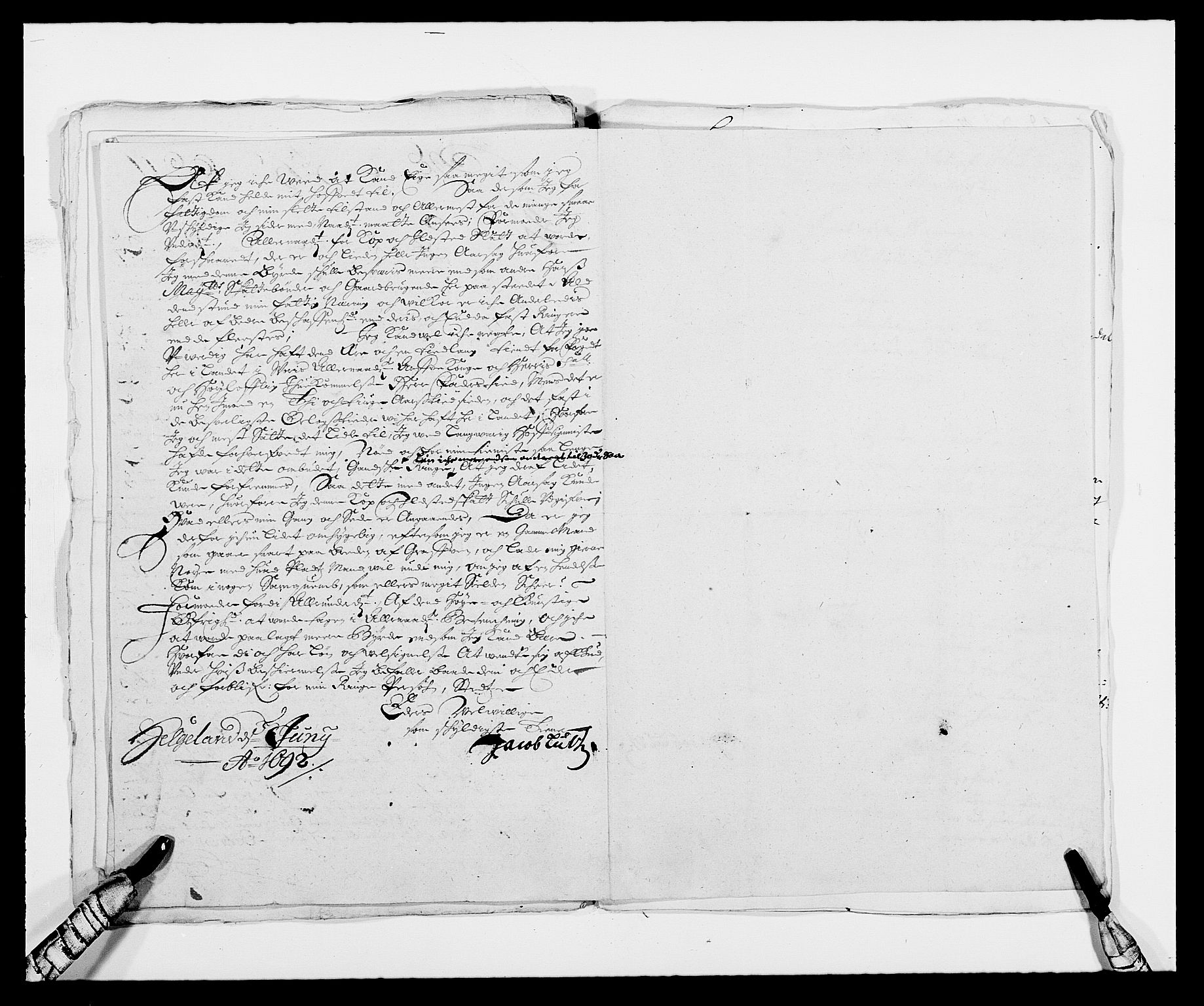 Rentekammeret inntil 1814, Reviderte regnskaper, Fogderegnskap, AV/RA-EA-4092/R21/L1449: Fogderegnskap Ringerike og Hallingdal, 1690-1692, p. 152