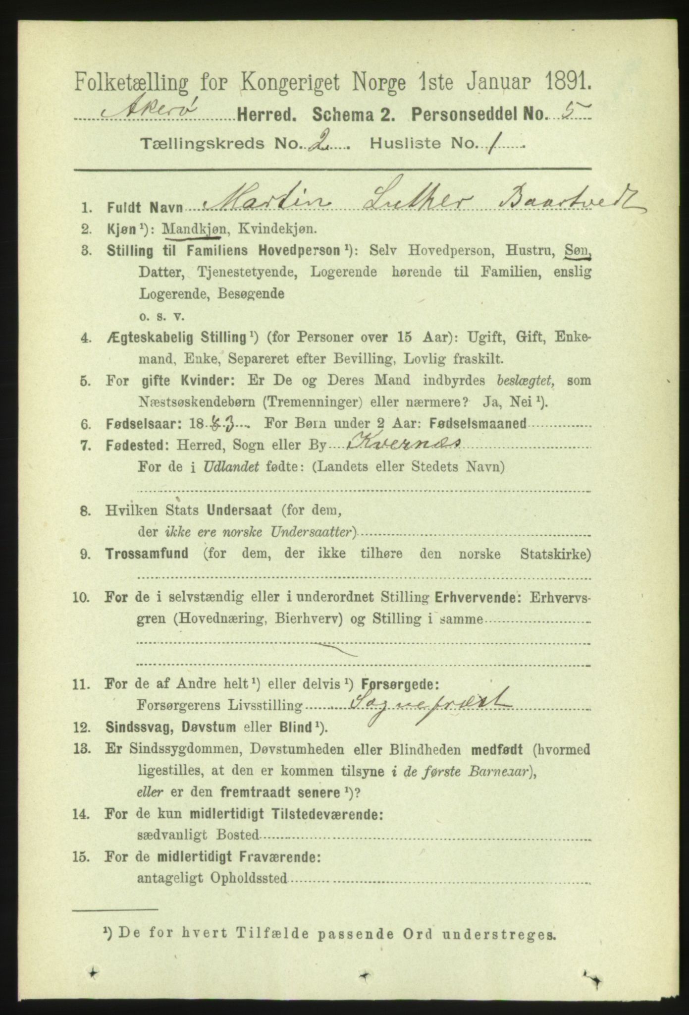 RA, 1891 census for 1545 Aukra, 1891, p. 670