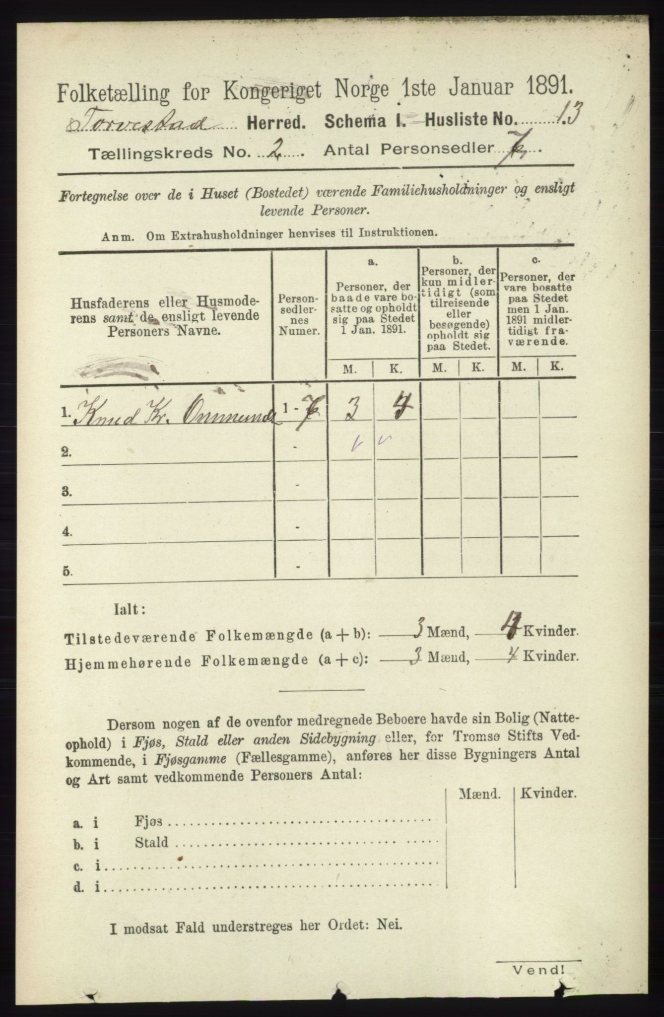 RA, 1891 census for 1152 Torvastad, 1891, p. 461