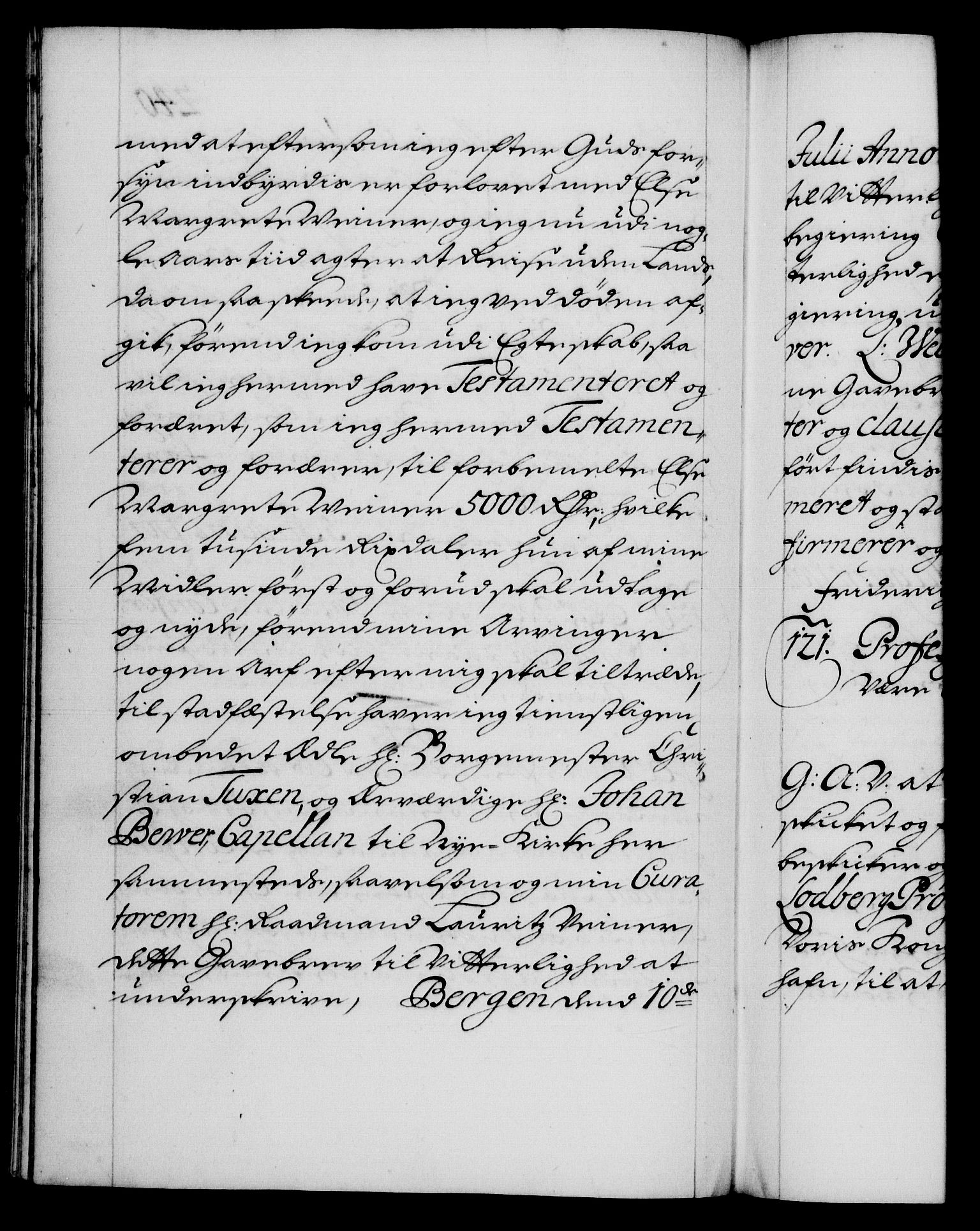 Danske Kanselli 1572-1799, RA/EA-3023/F/Fc/Fca/Fcaa/L0018: Norske registre, 1699-1703, p. 240b