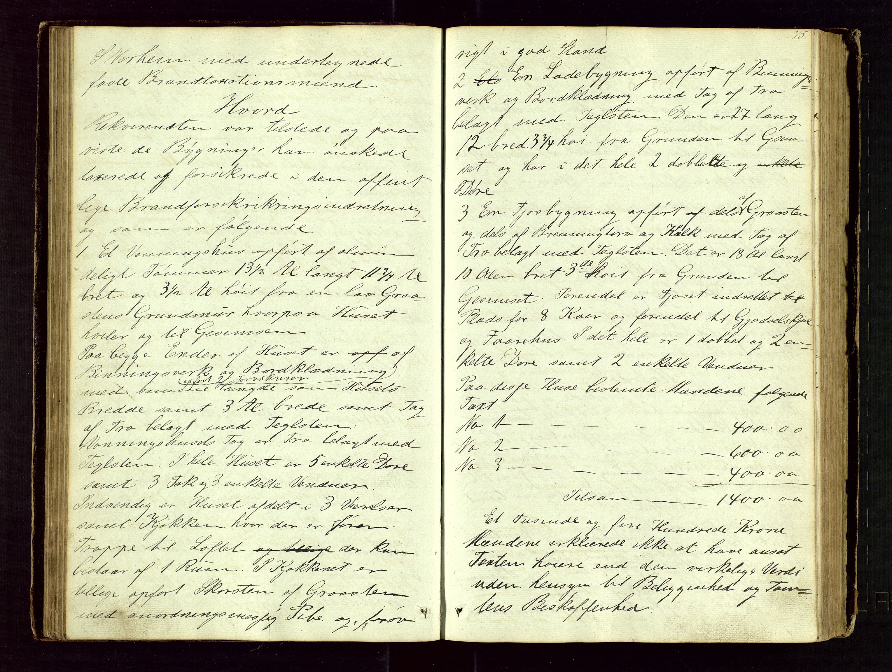 Time lensmannskontor, AV/SAST-A-100420/Goa/L0001: "Brandtaxations-Protocol for Houglands Thinglaug", 1846-1904, p. 74b-75a