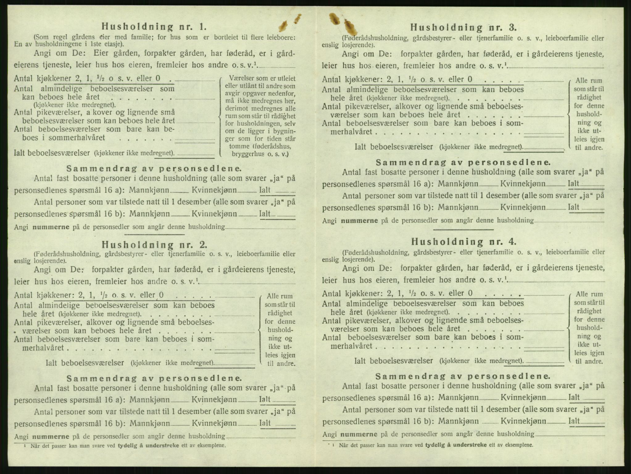 SAT, 1920 census for Brattvær, 1920, p. 123