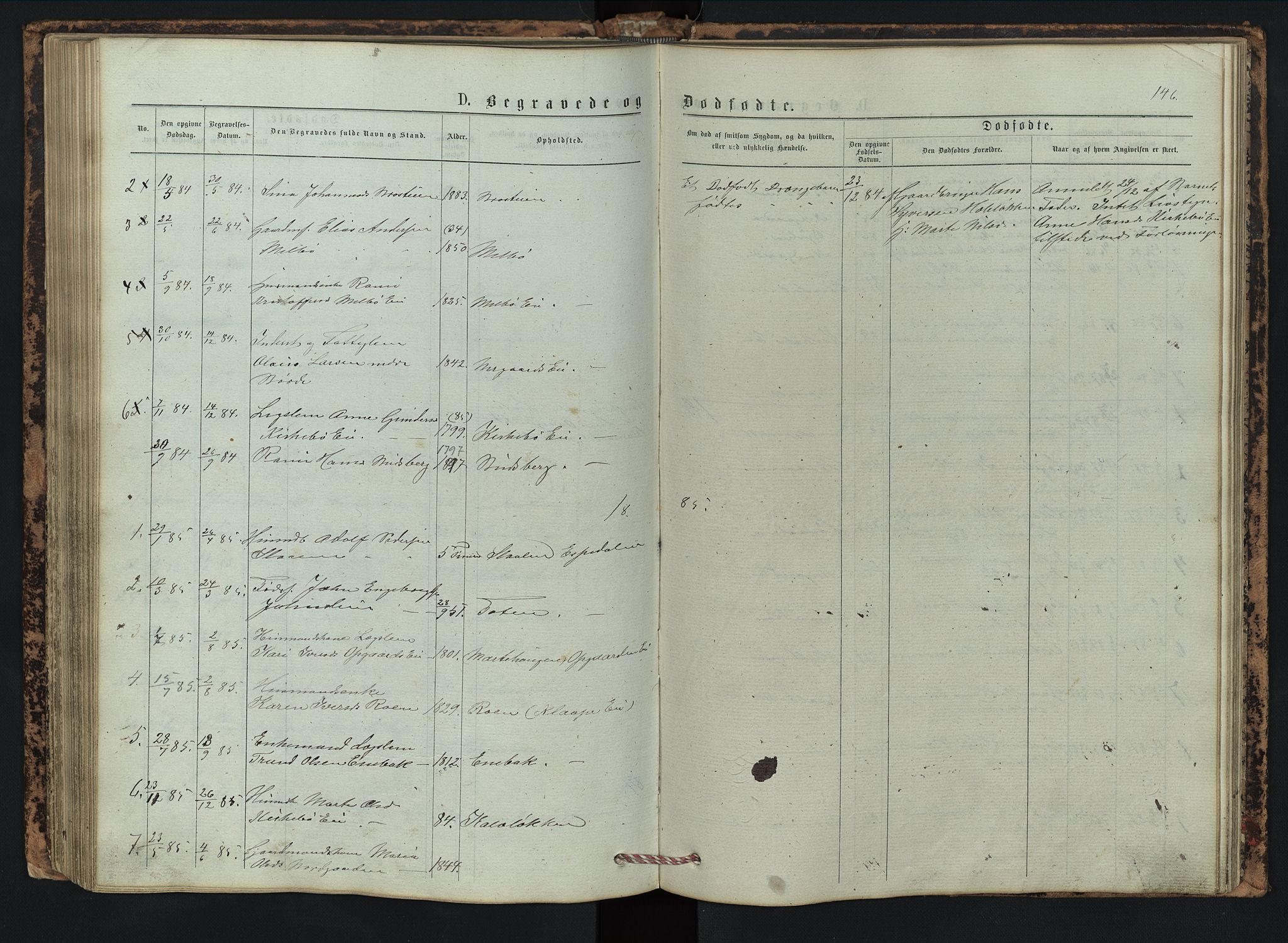 Vestre Gausdal prestekontor, SAH/PREST-094/H/Ha/Hab/L0002: Parish register (copy) no. 2, 1874-1897, p. 146