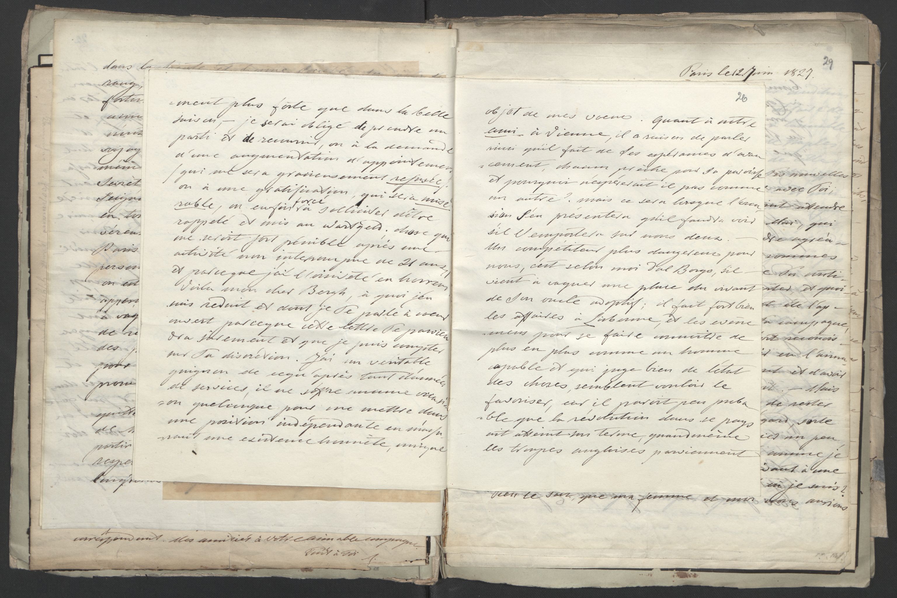 Faye, Andreas, AV/RA-PA-0015/F/Fh/L0026/0006: -- / Breve til Irgens-Bergh fra charge d'affaires de Coopmans i Paris, Vogt, Koss m.fl., p. 29