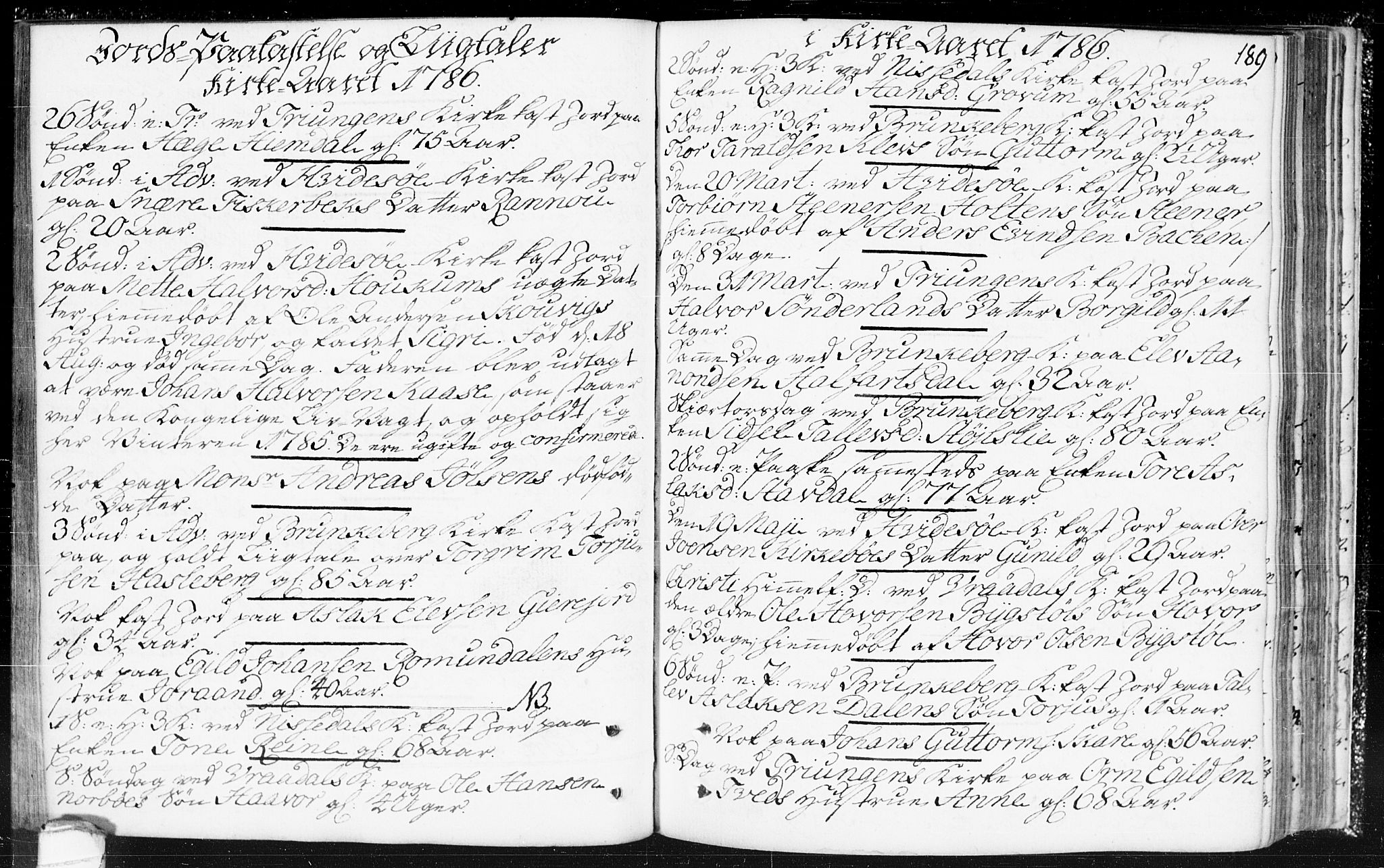 Kviteseid kirkebøker, SAKO/A-276/F/Fa/L0002: Parish register (official) no. I 2, 1773-1786, p. 189