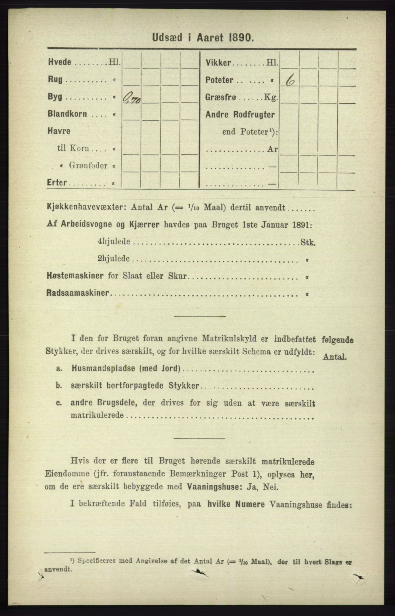 RA, 1891 census for 1230 Ullensvang, 1891, p. 7204