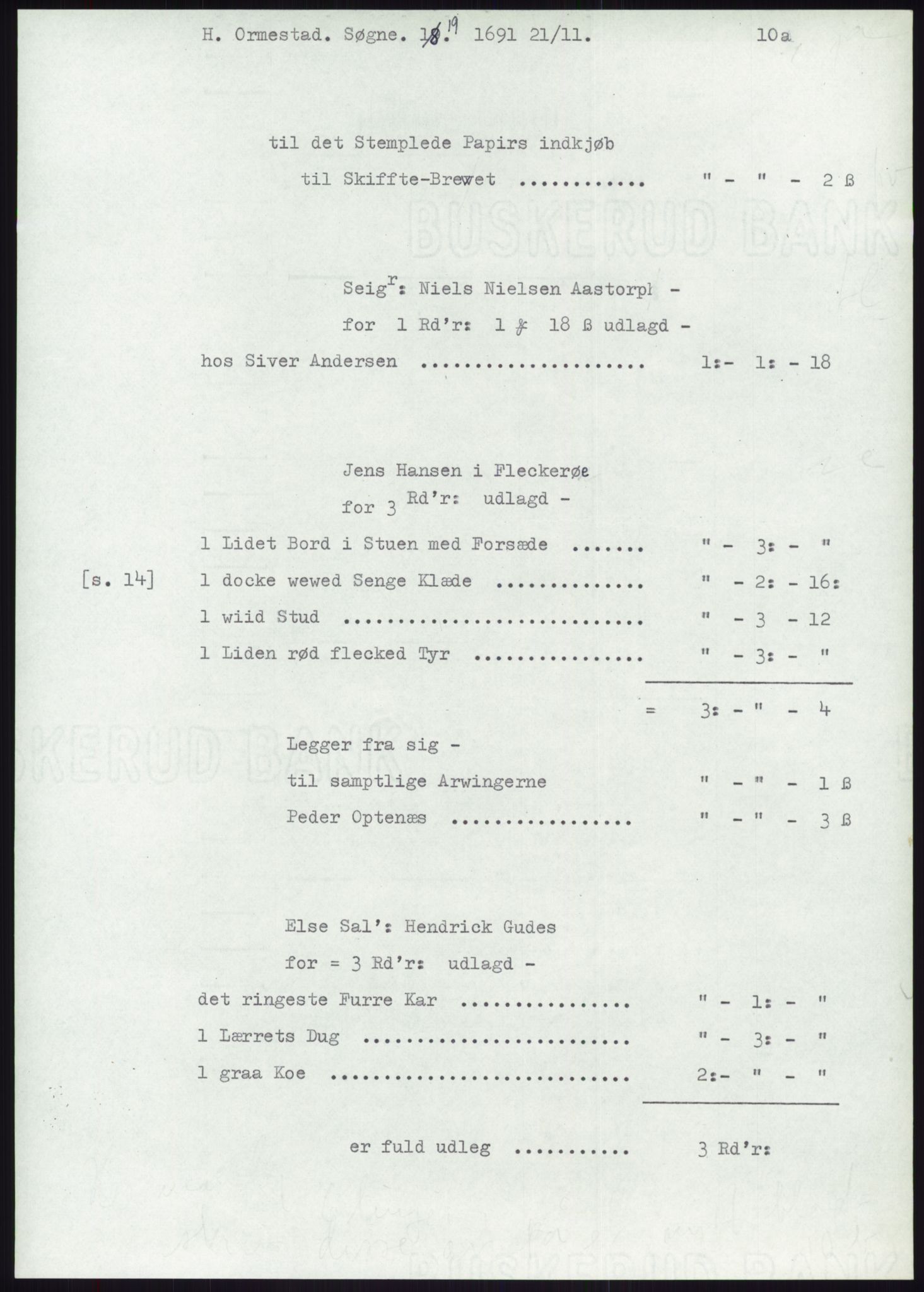 Samlinger til kildeutgivelse, Diplomavskriftsamlingen, AV/RA-EA-4053/H/Ha, p. 2263