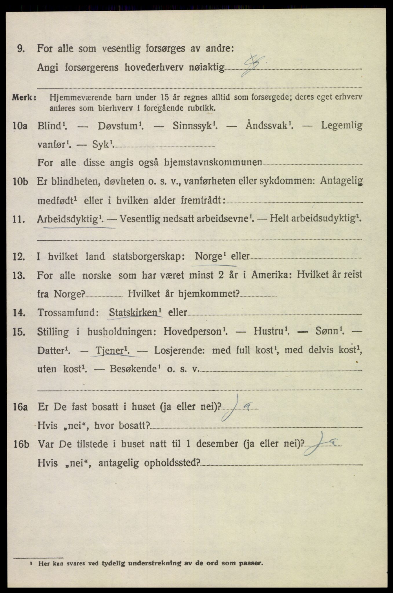 SAH, 1920 census for Biri, 1920, p. 3804