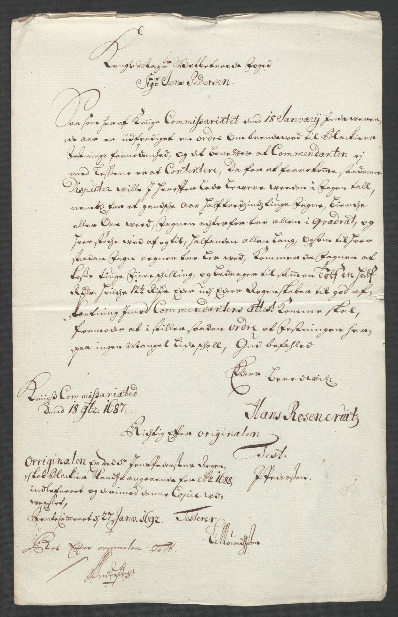 Rentekammeret inntil 1814, Reviderte regnskaper, Fogderegnskap, AV/RA-EA-4092/R11/L0580: Fogderegnskap Nedre Romerike, 1696-1697, p. 217