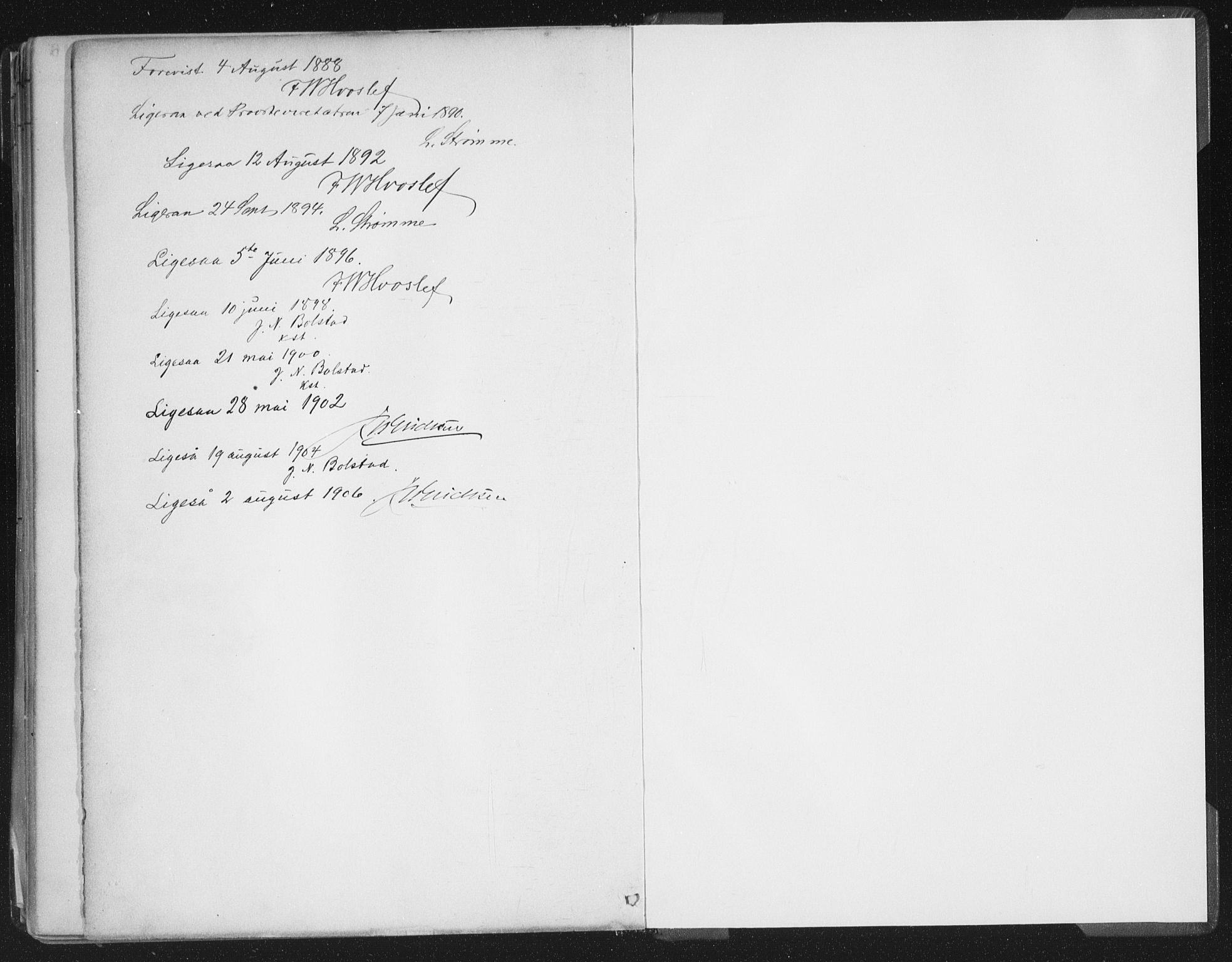 Gloppen sokneprestembete, AV/SAB-A-80101/H/Haa/Haab/L0001: Parish register (official) no. B  1, 1885-1905