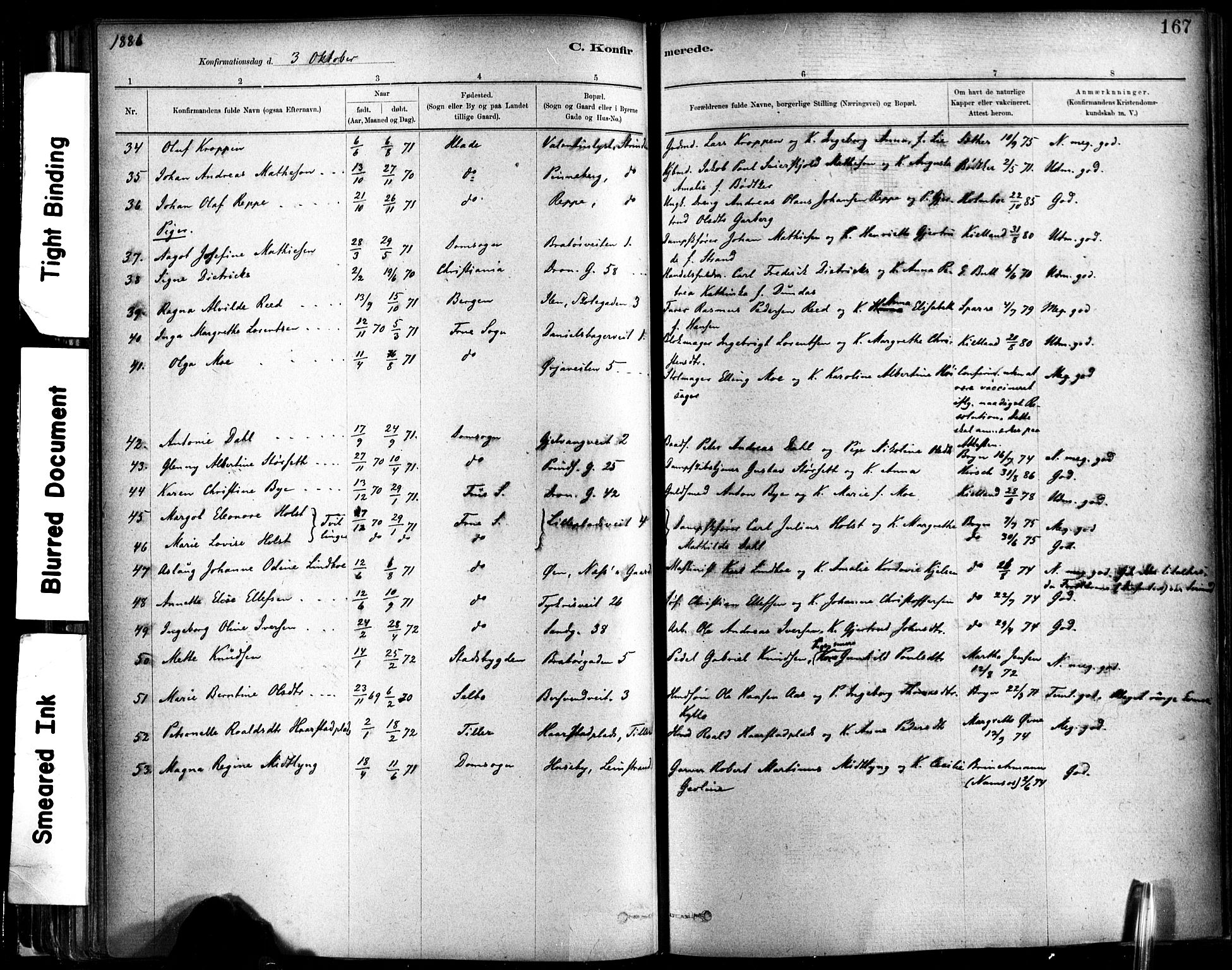 Ministerialprotokoller, klokkerbøker og fødselsregistre - Sør-Trøndelag, SAT/A-1456/602/L0119: Parish register (official) no. 602A17, 1880-1901, p. 167