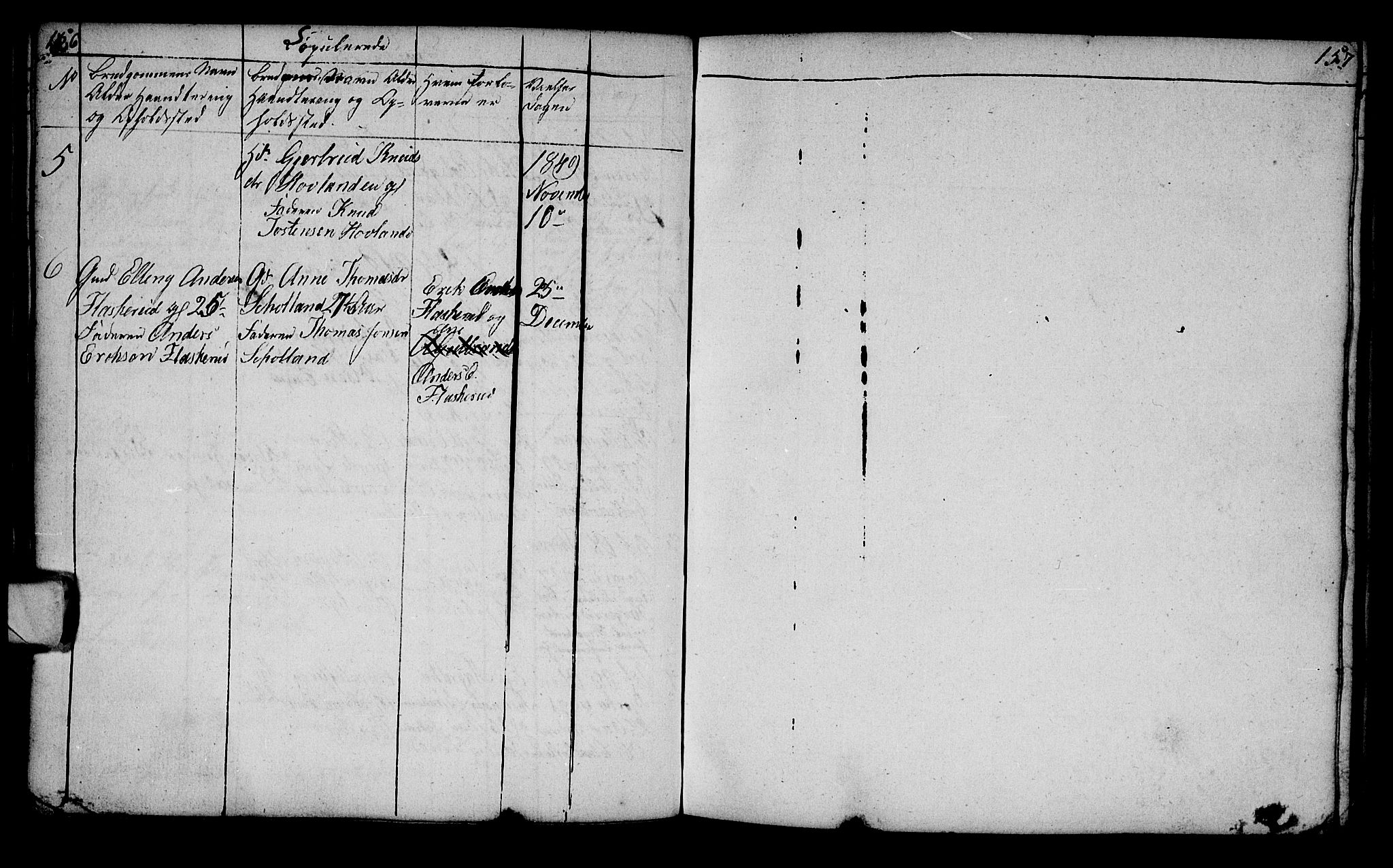 Lunder kirkebøker, AV/SAKO-A-629/G/Ga/L0001: Parish register (copy) no. I 1, 1832-1849, p. 156-157