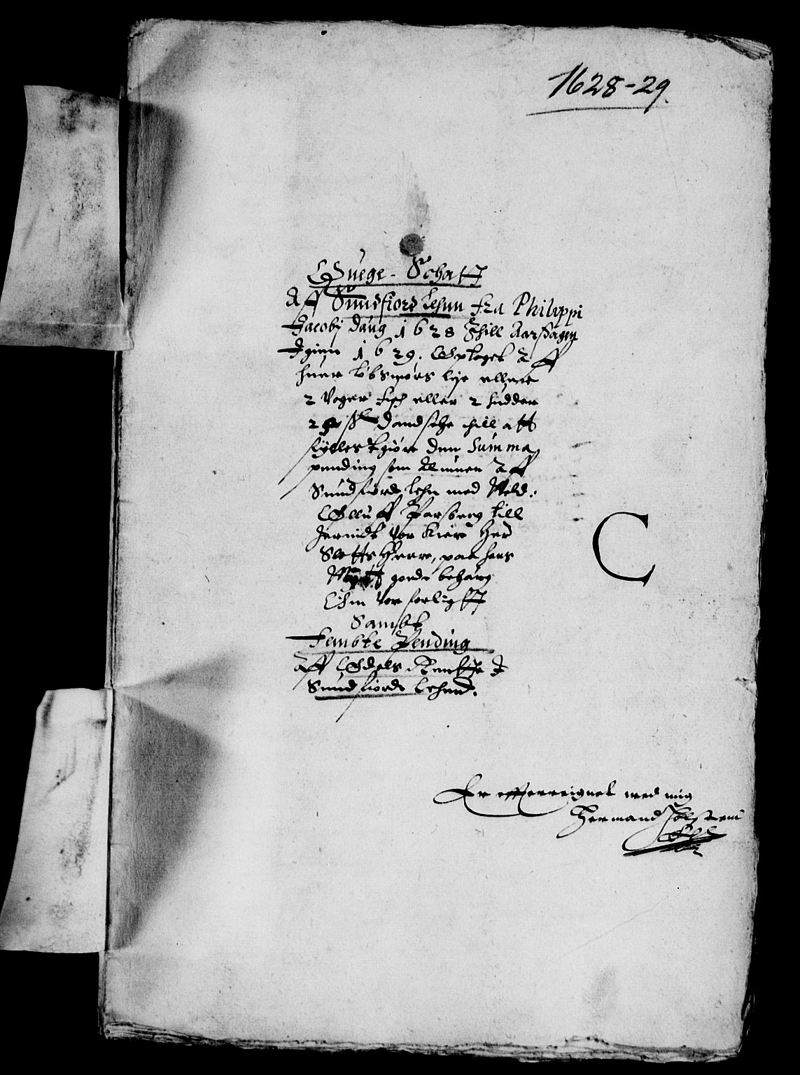 Rentekammeret inntil 1814, Reviderte regnskaper, Lensregnskaper, AV/RA-EA-5023/R/Rb/Rbt/L0051: Bergenhus len, 1627-1630