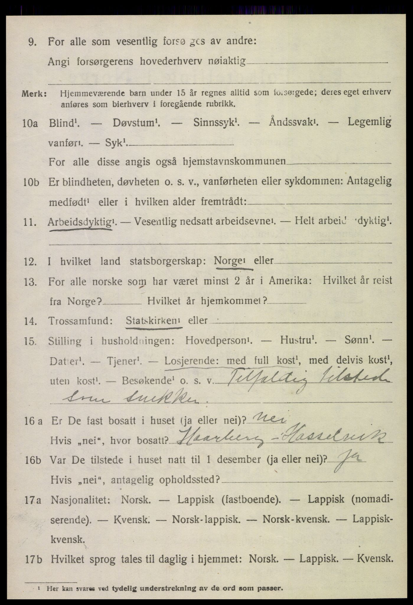 SAT, 1920 census for Leksvik, 1920, p. 5673