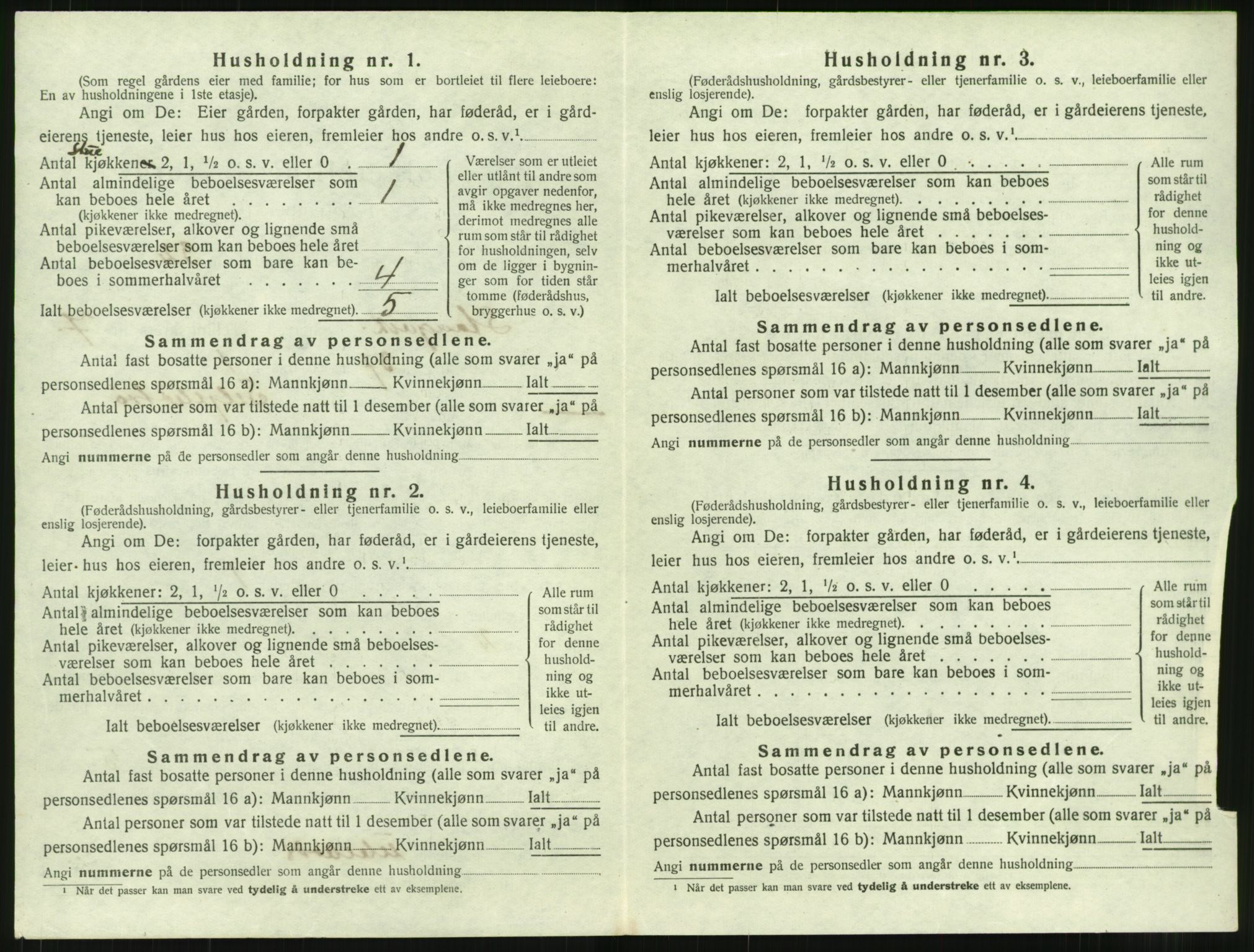 SAT, 1920 census for Stangvik, 1920, p. 693