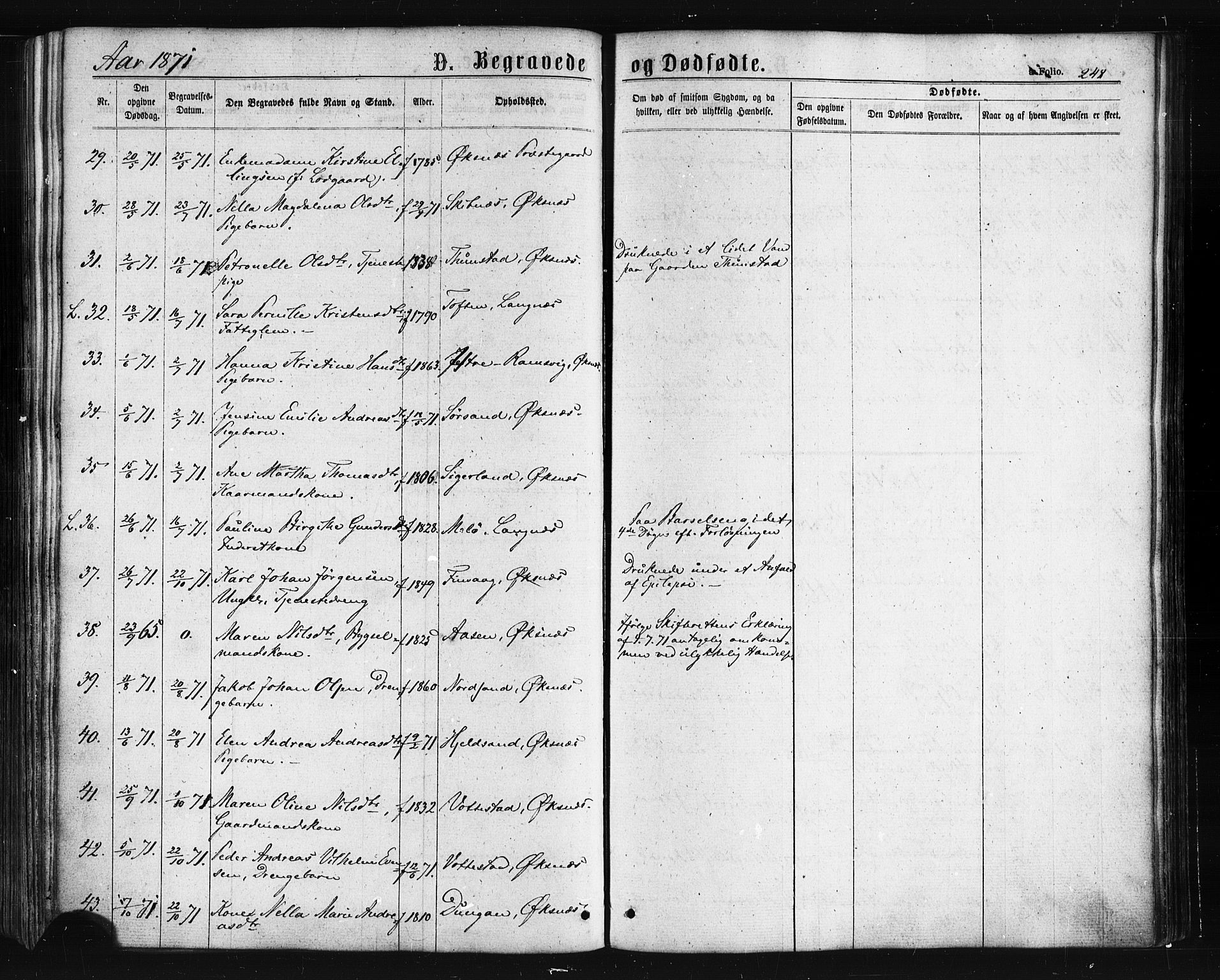 Ministerialprotokoller, klokkerbøker og fødselsregistre - Nordland, AV/SAT-A-1459/893/L1334: Parish register (official) no. 893A07, 1867-1877, p. 248