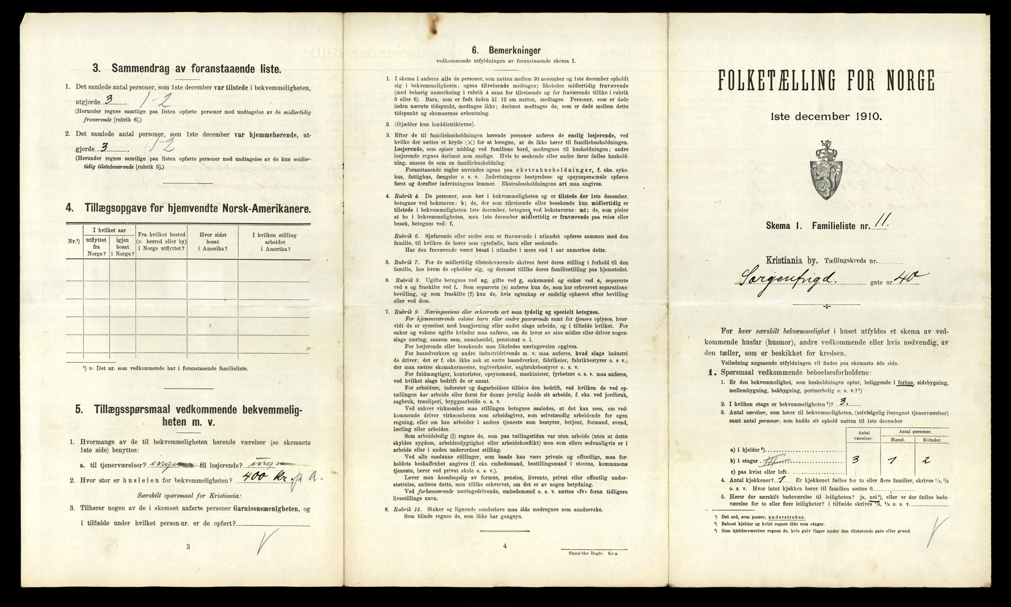 RA, 1910 census for Kristiania, 1910, p. 95733