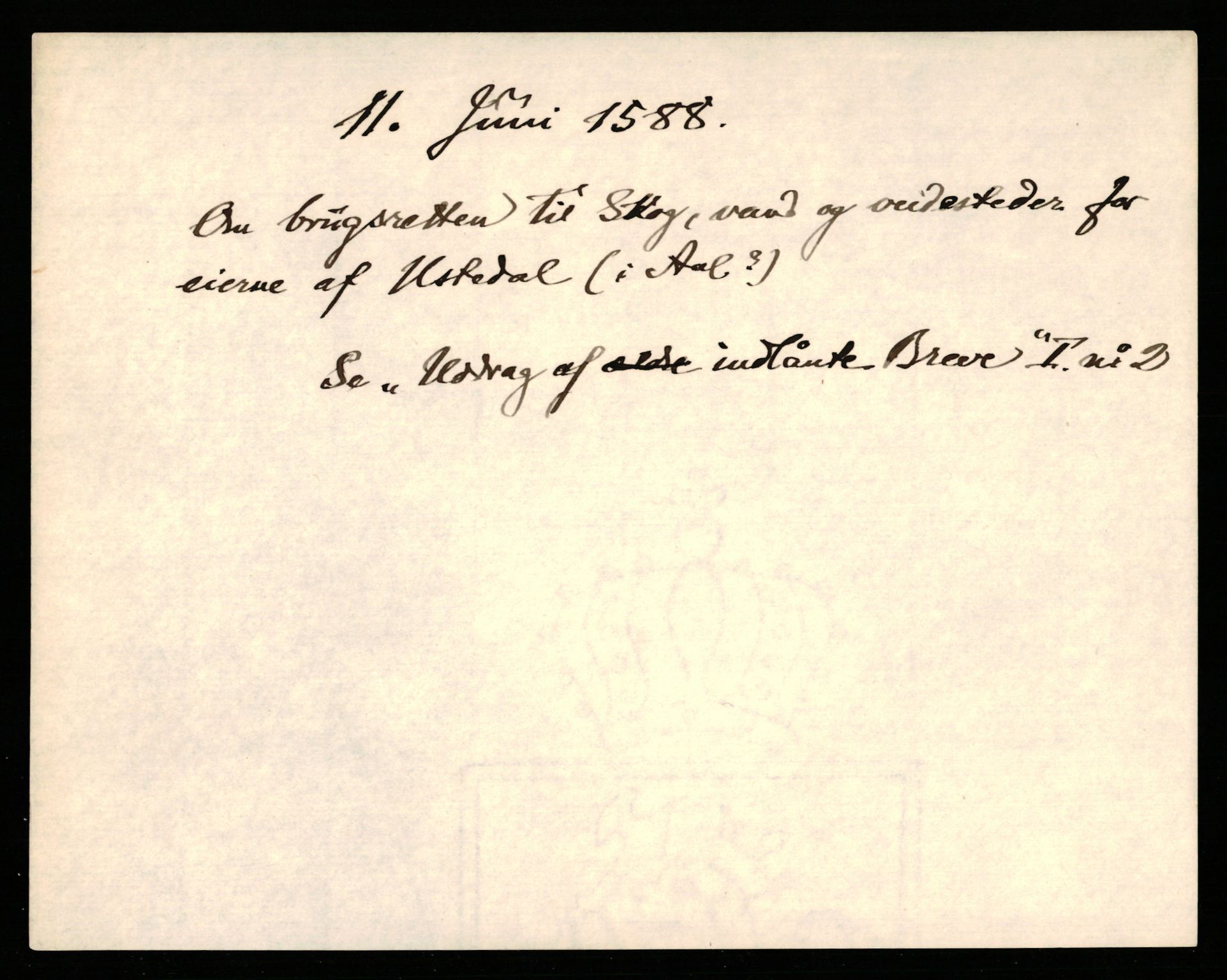 Riksarkivets diplomsamling, AV/RA-EA-5965/F35/F35b/L0003: Riksarkivets diplomer, seddelregister, 1583-1592, p. 285