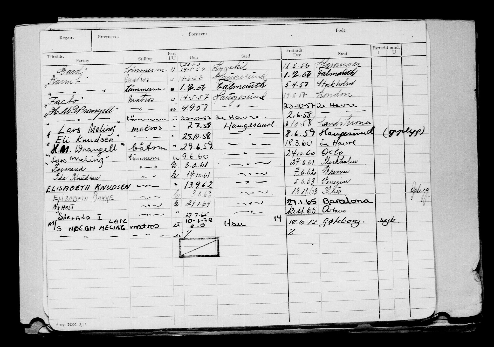 Direktoratet for sjømenn, AV/RA-S-3545/G/Gb/L0161: Hovedkort, 1918, p. 2