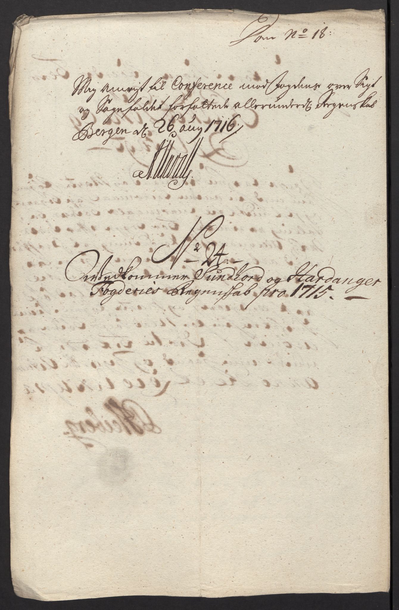 Rentekammeret inntil 1814, Reviderte regnskaper, Fogderegnskap, AV/RA-EA-4092/R48/L2991: Fogderegnskap Sunnhordland og Hardanger, 1715, p. 192