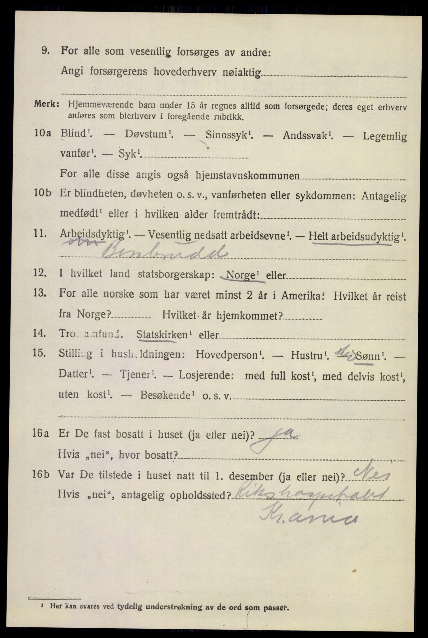 SAKO, 1920 census for Røyken, 1920, p. 10915