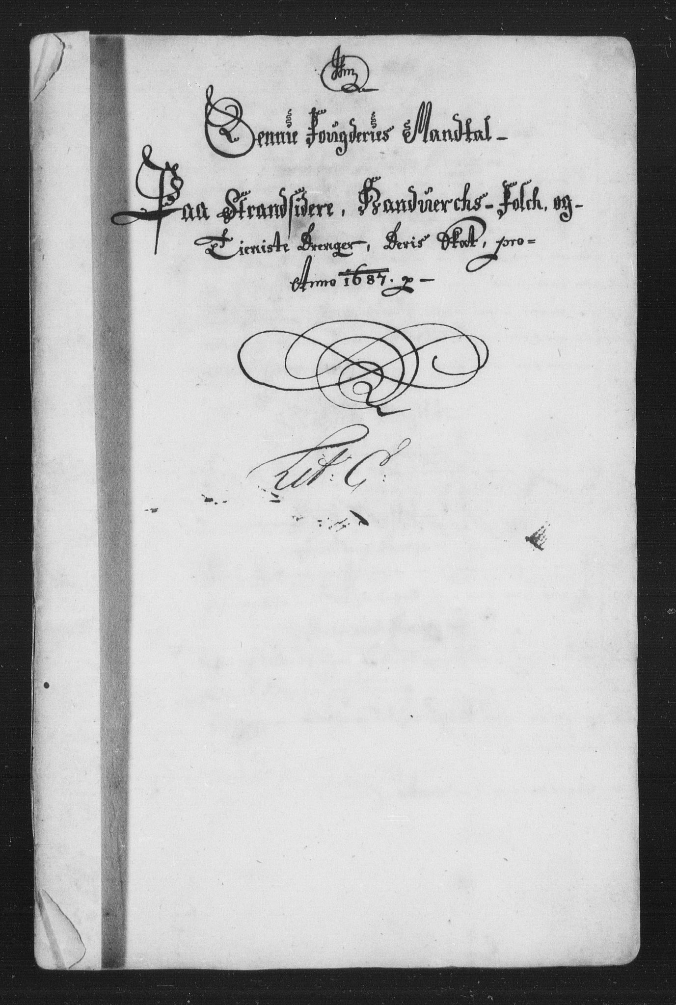 Rentekammeret inntil 1814, Reviderte regnskaper, Stiftamtstueregnskaper, Trondheim stiftamt og Nordland amt, RA/EA-6044/R/Rh/L0010: Nordland amt, 1687